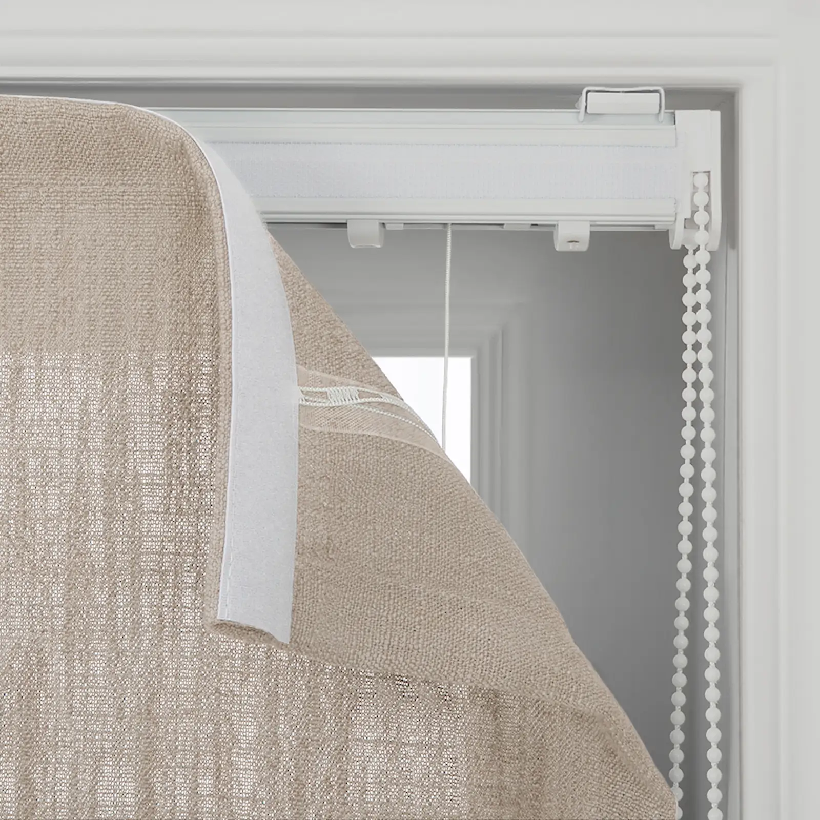 Liz Linen Flat Roman Shade Cord Lift - Image 33