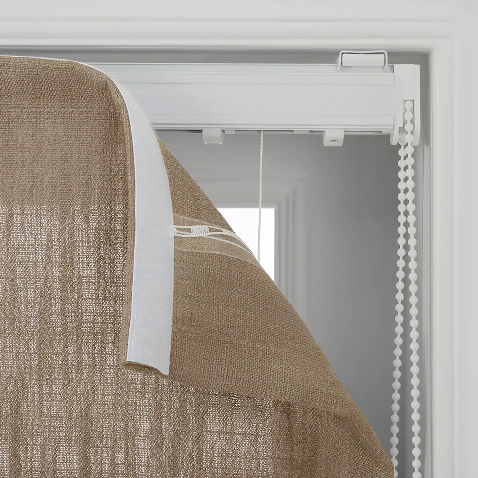 Liz Linen Flat Roman Shade Cord Lift - Image 41