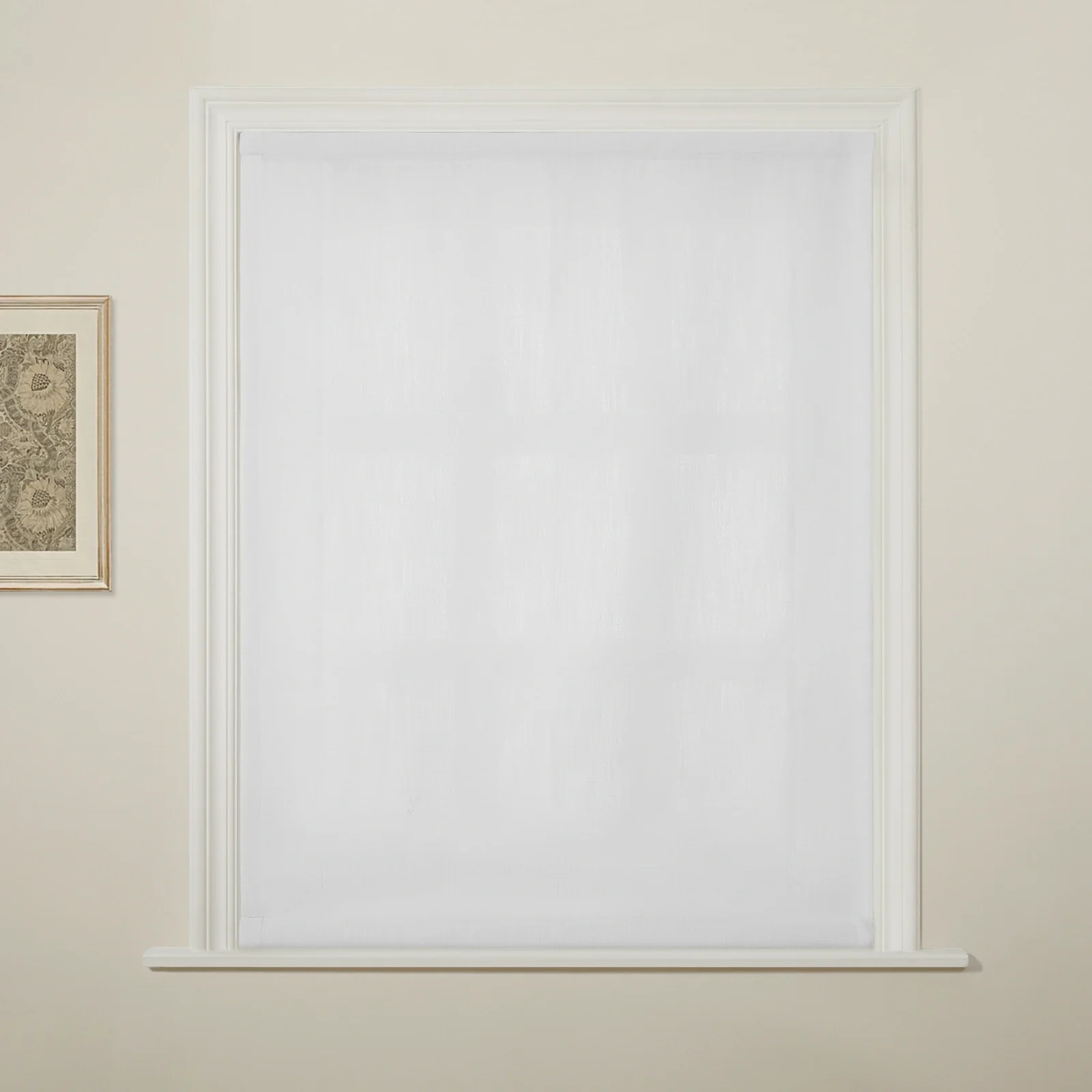 Liz Linen Flat Roman Shade Cord Lift - Image 5