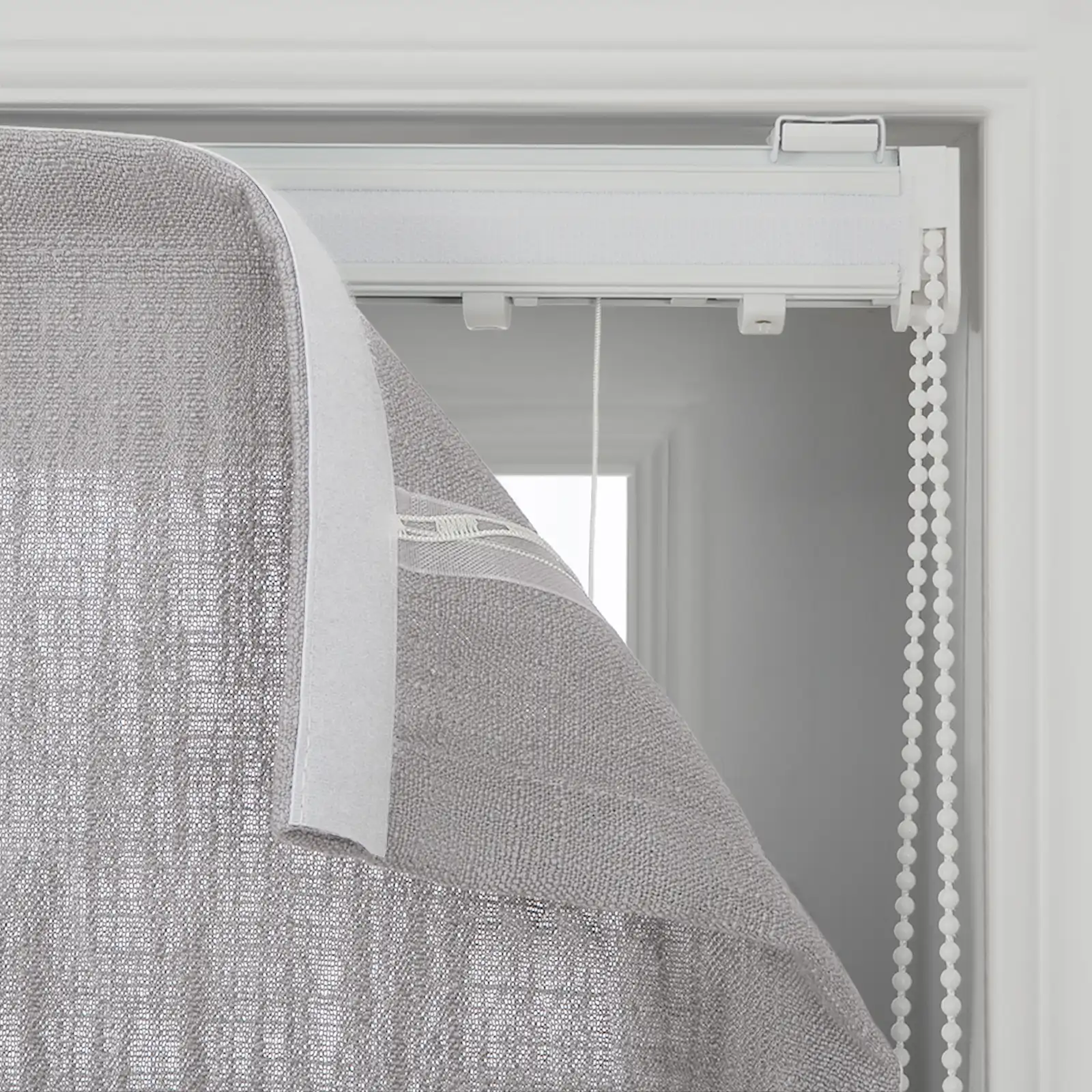 Liz Linen Flat Roman Shade Cord Lift - Image 53