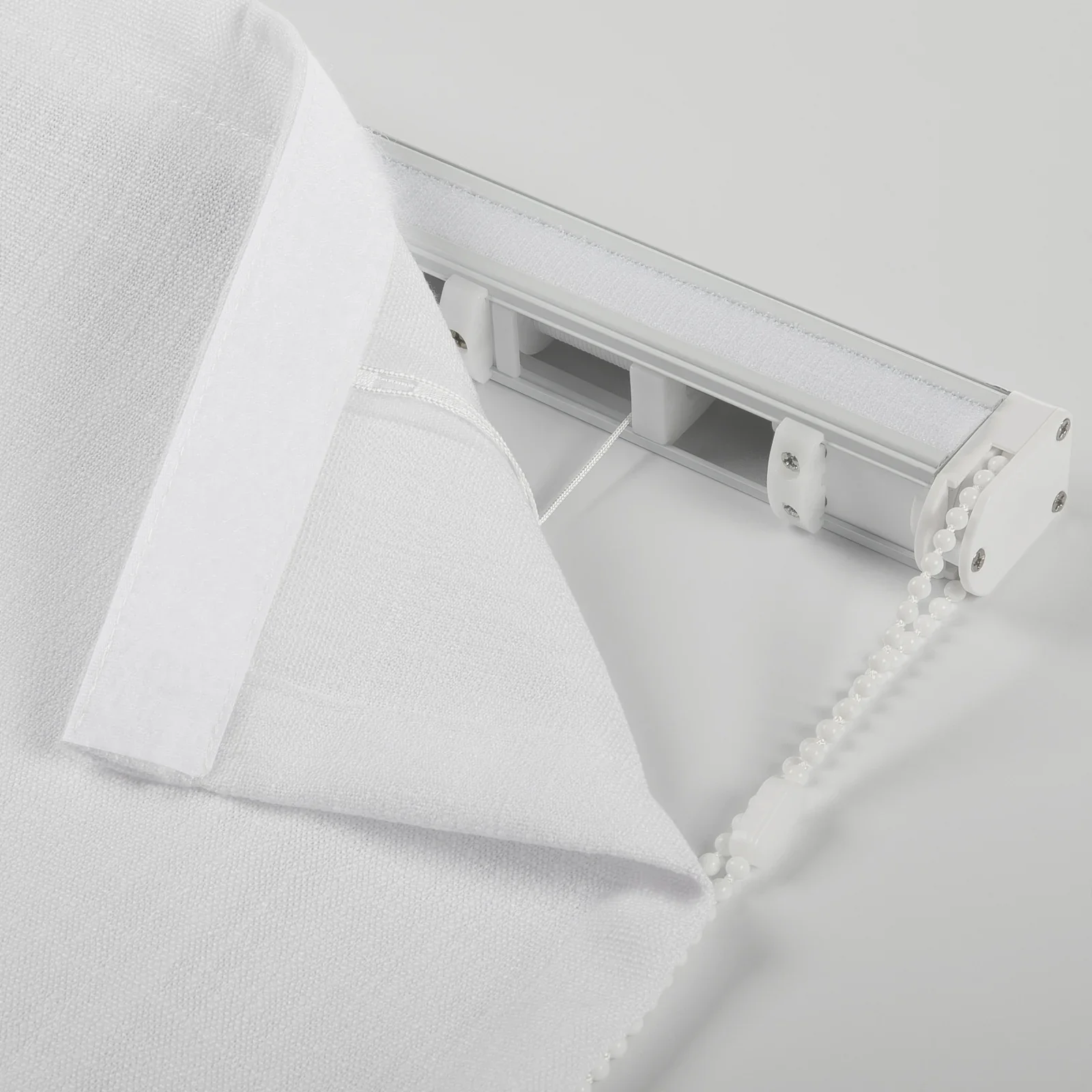 Liz Linen Flat Roman Shade Cord Lift - Image 7