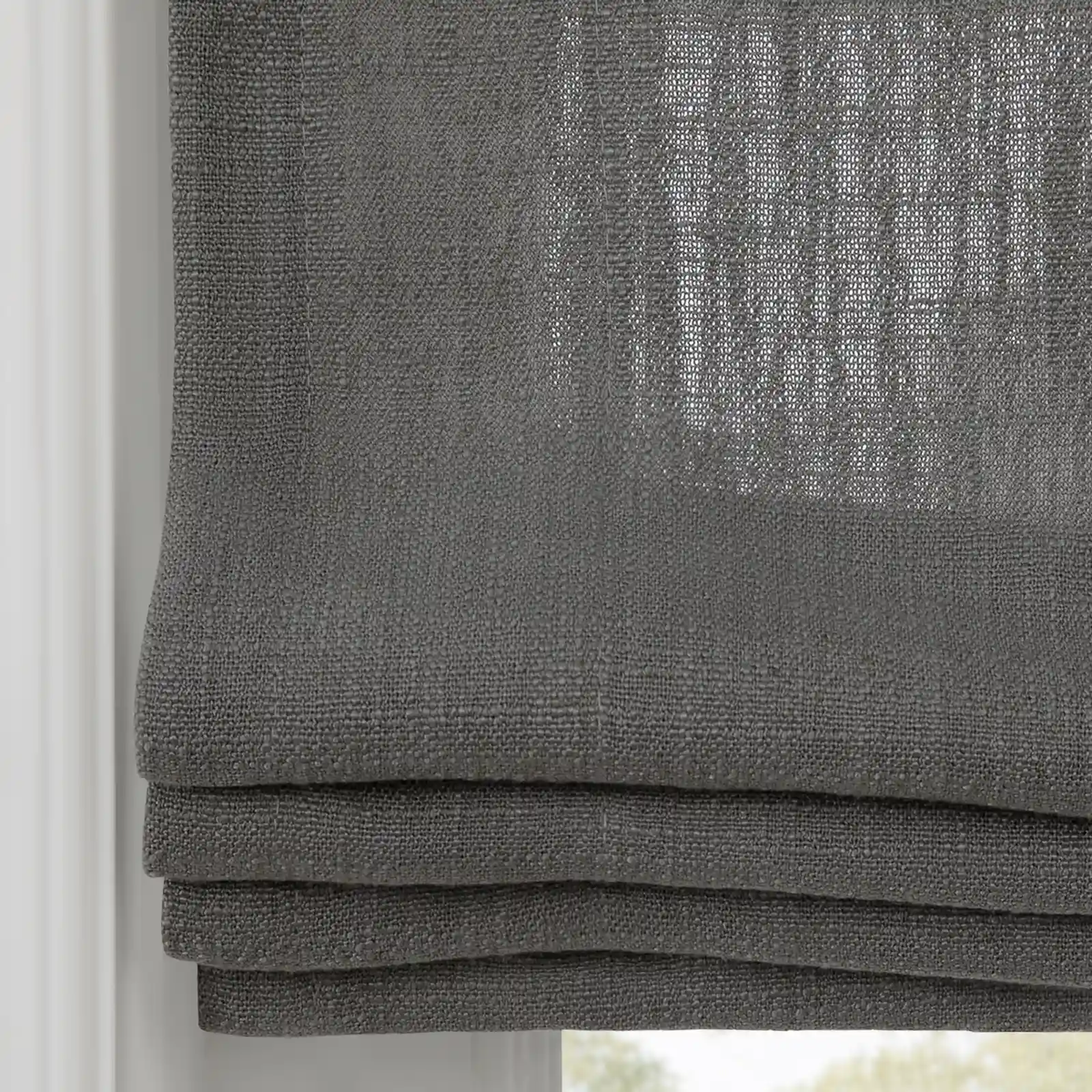 Liz Linen Flat Roman Shade Cord Lift - Image 70
