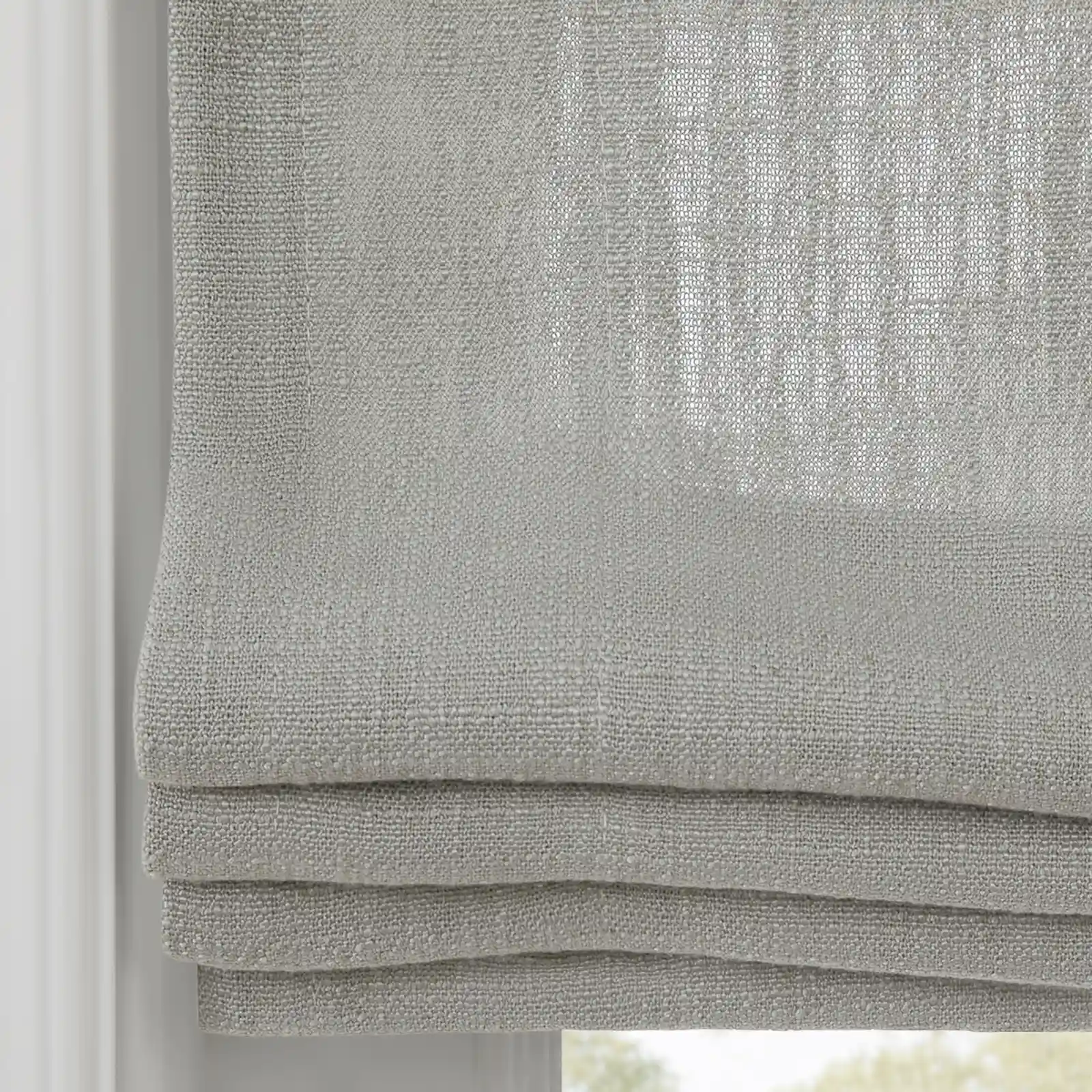 Liz Linen Flat Roman Shade Cord Lift - Image 78