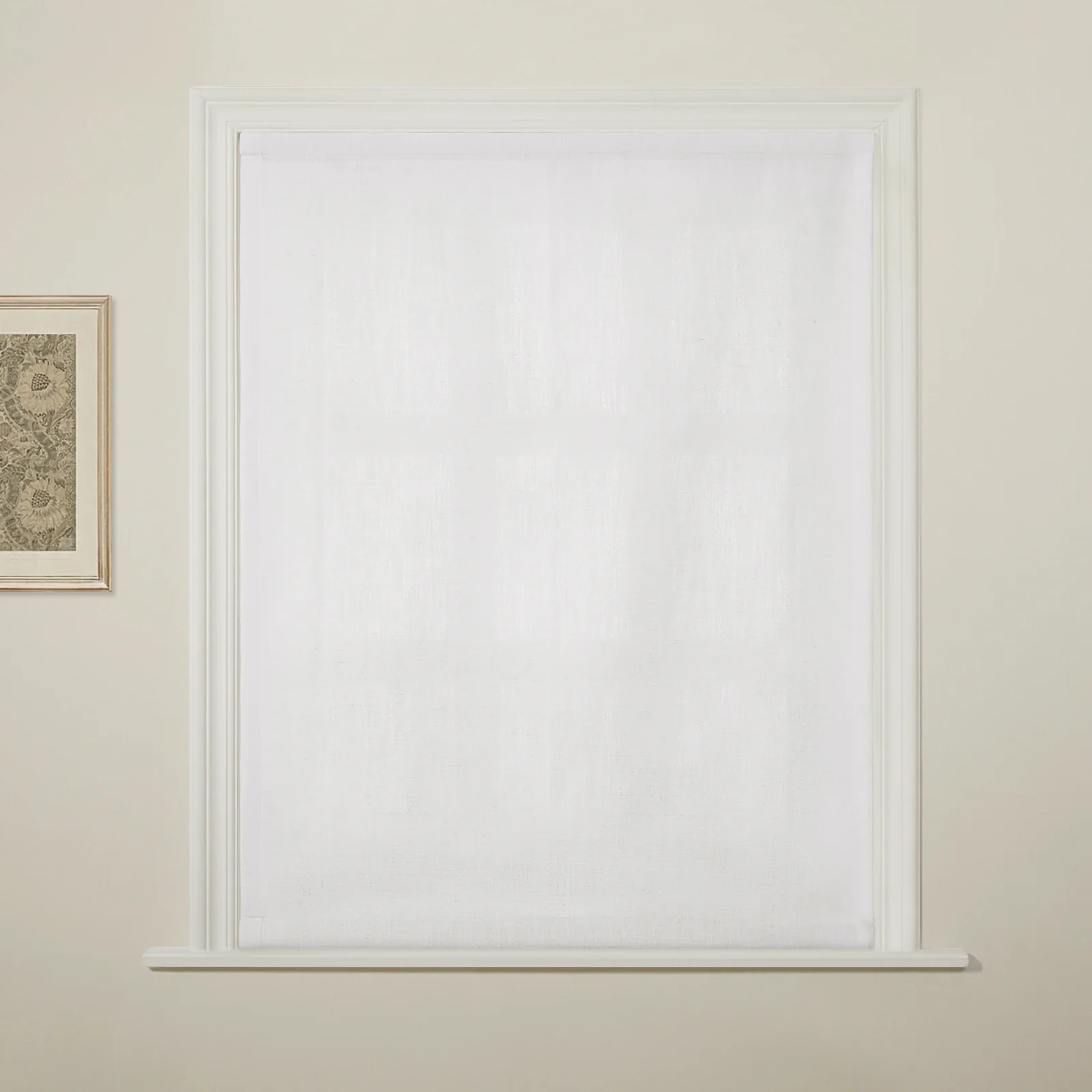 Liz Linen Flat Roman Shade Cord Lift - Image 8