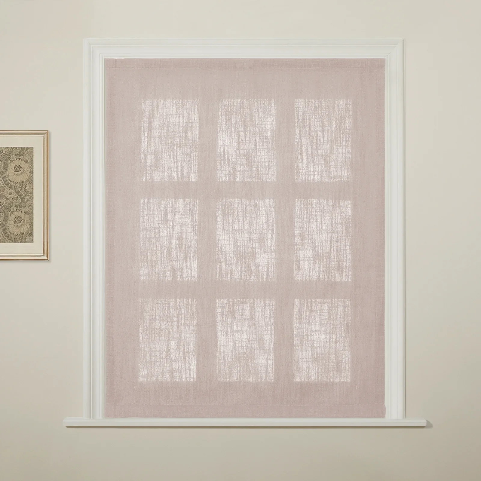 Liz Linen Flat Roman Shade Cord Lift - Image 80