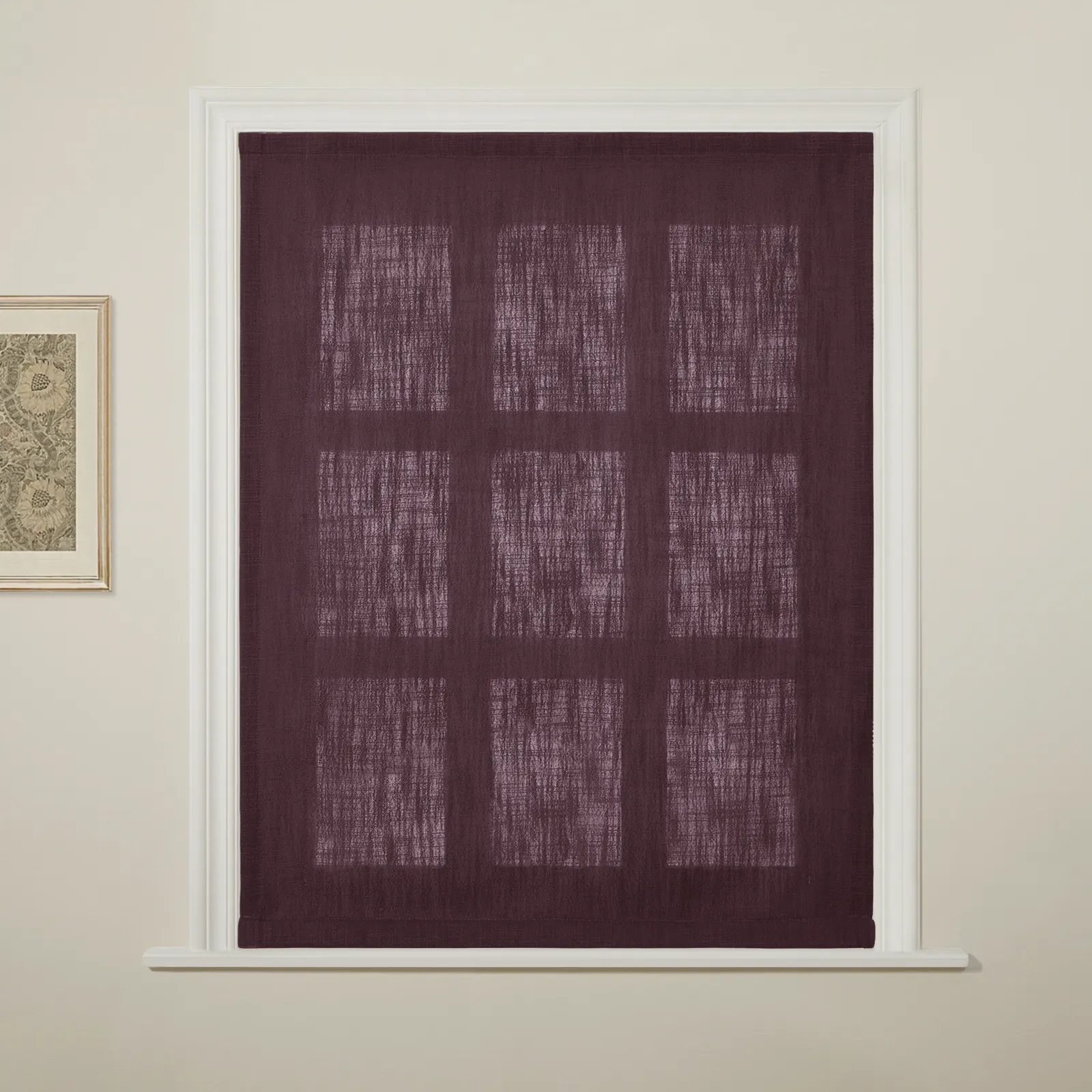 Liz Linen Flat Roman Shade Cord Lift - Image 88