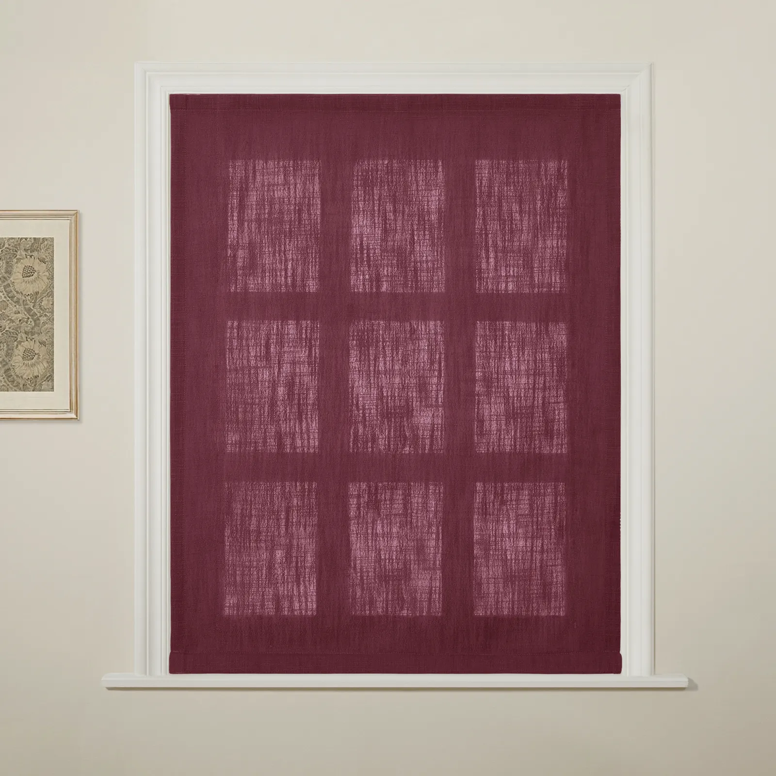 Liz Linen Flat Roman Shade Cord Lift - Image 96