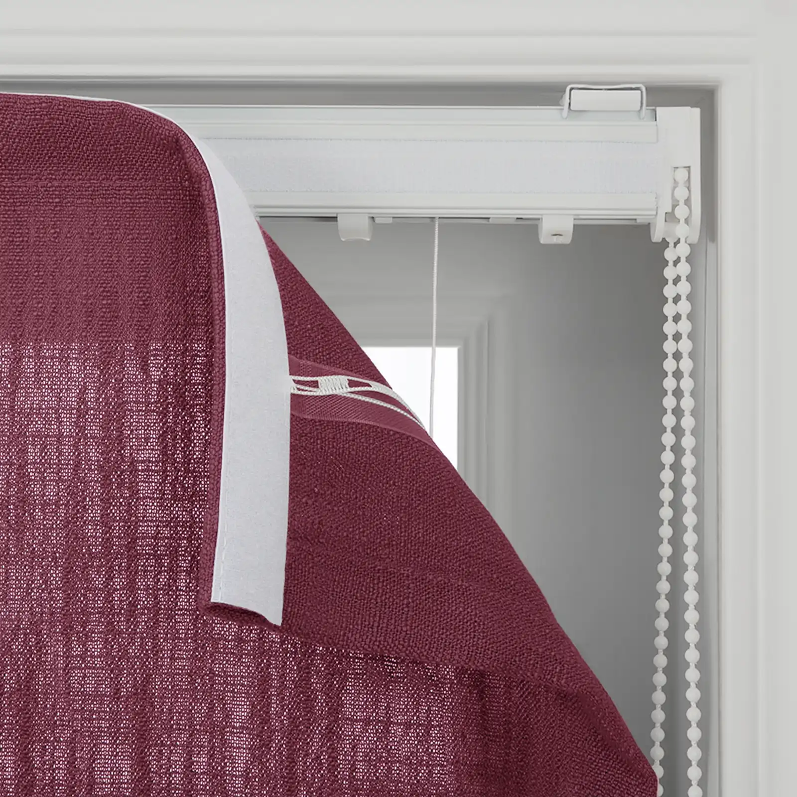 Liz Linen Flat Roman Shade Cord Lift - Image 97