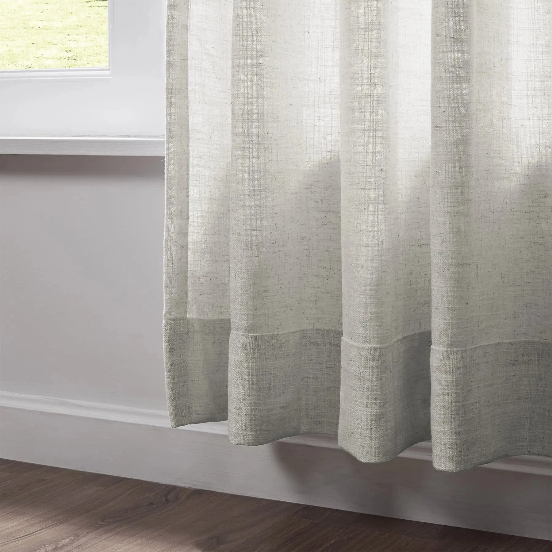 Liz Linen Pinch Pleat Ready Made Curtain with Room Darkening Lining - Image 7