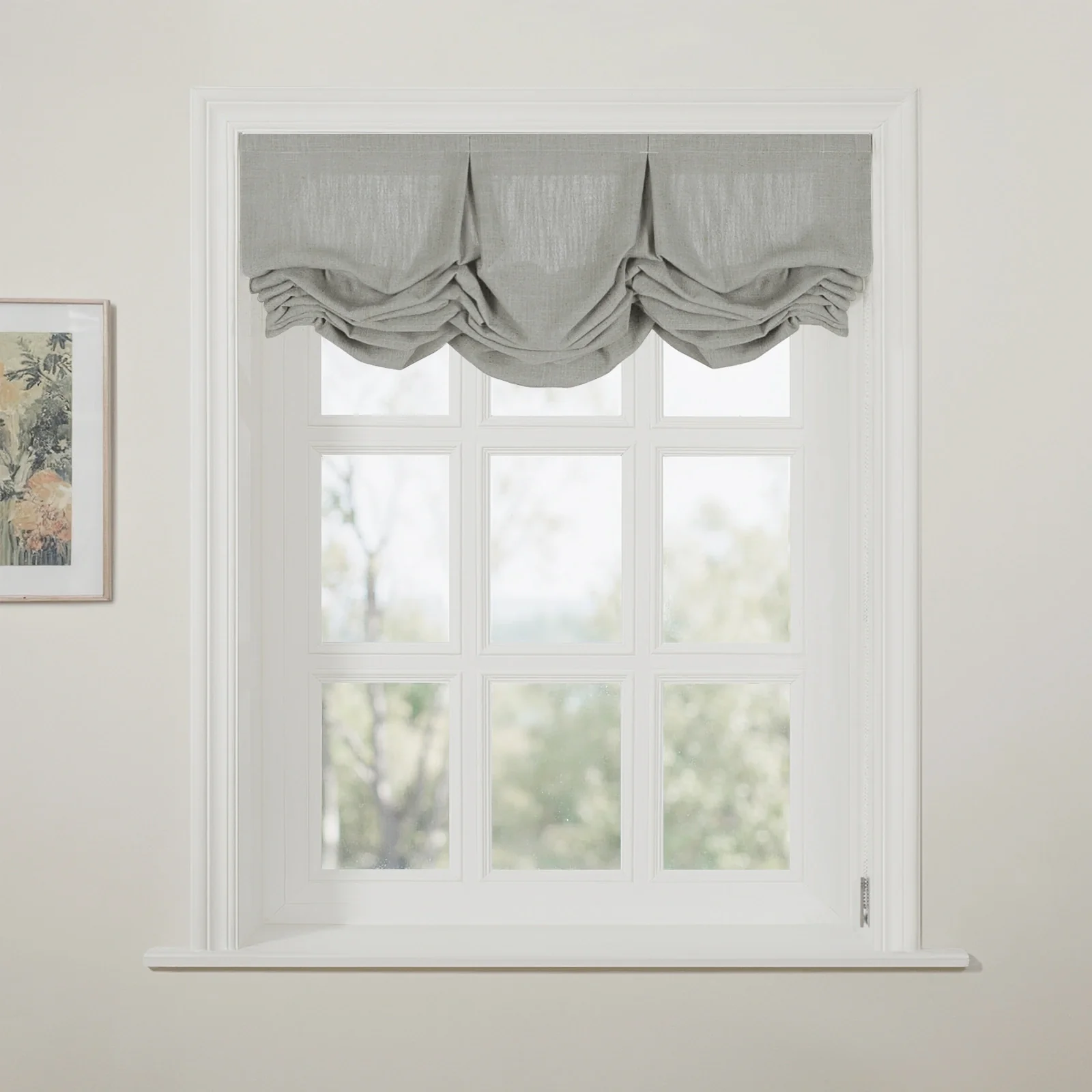 Liz Linen Pleated Balloon Shade Cord Lift - Image 100