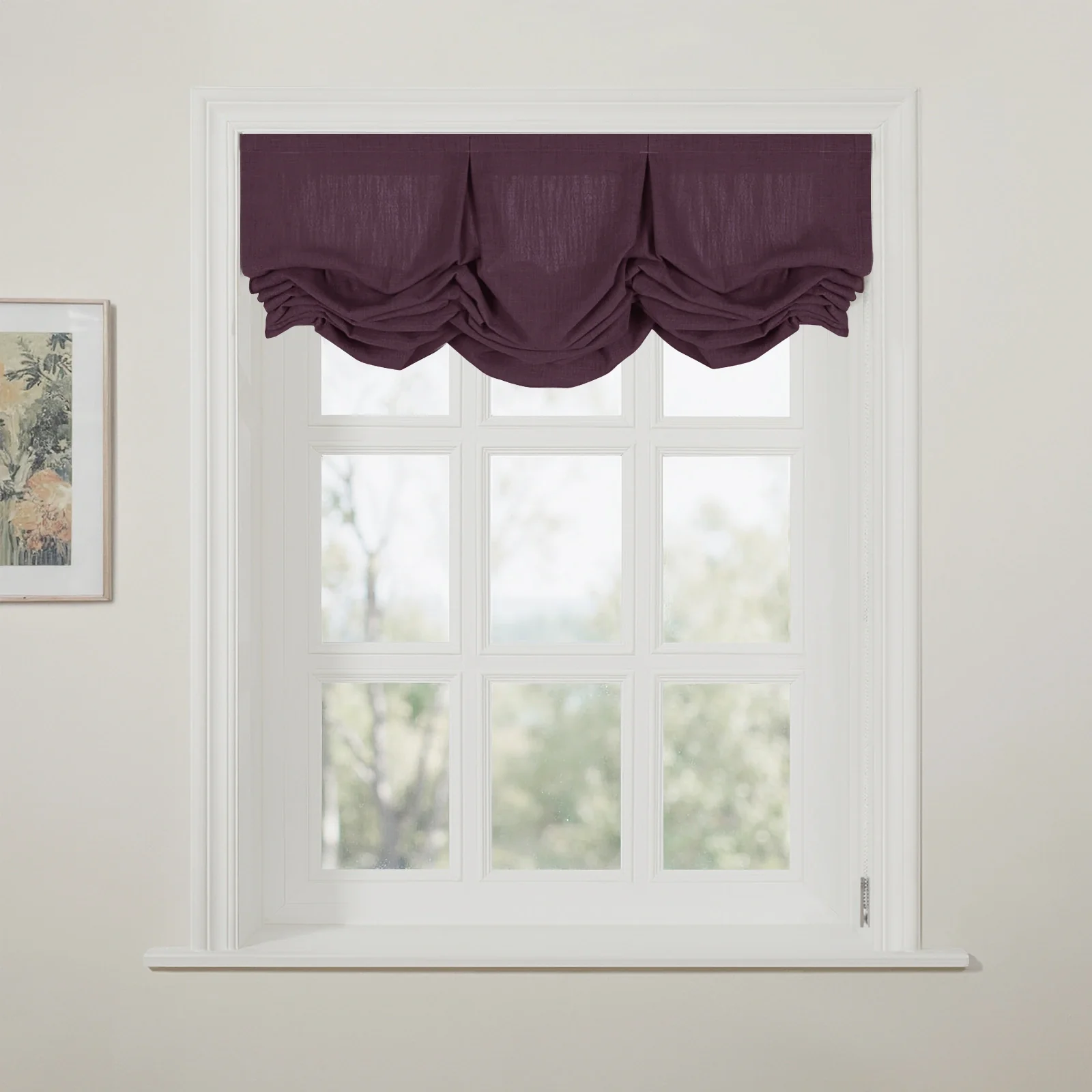 Liz Linen Pleated Balloon Shade Cord Lift - Image 118