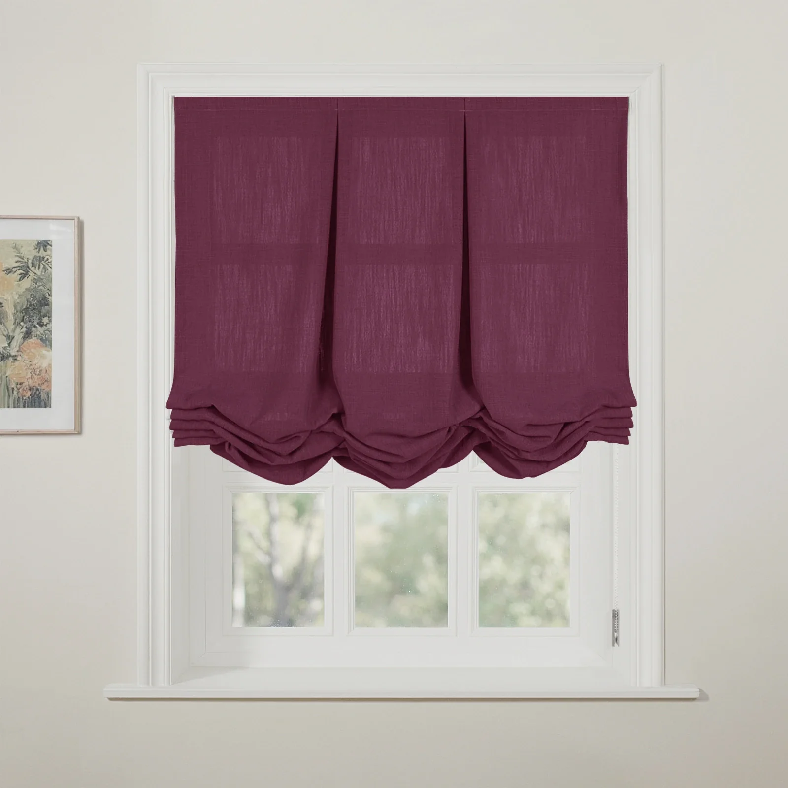 Liz Linen Pleated Balloon Shade Cord Lift - Image 122