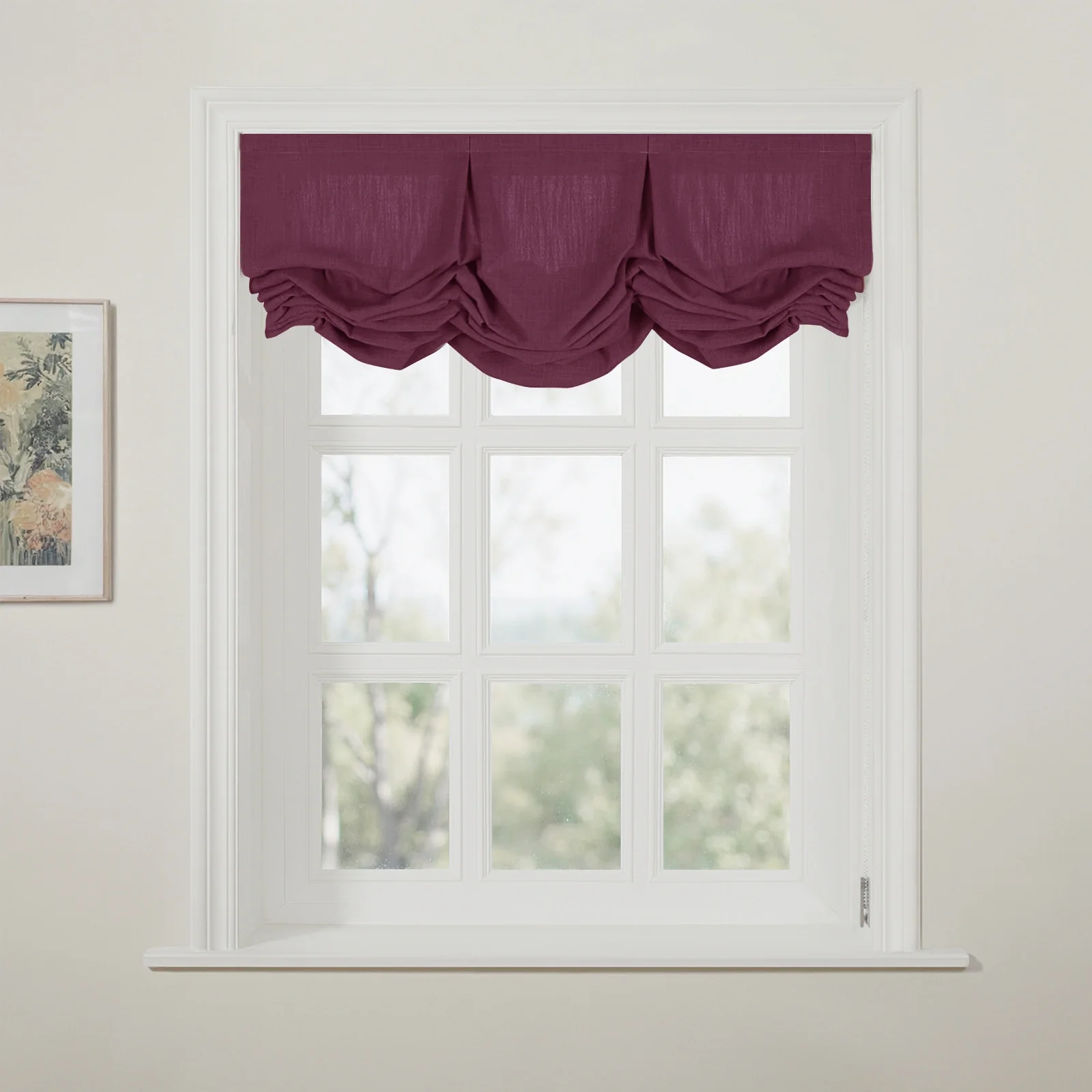 Liz Linen Pleated Balloon Shade Cord Lift - Image 124