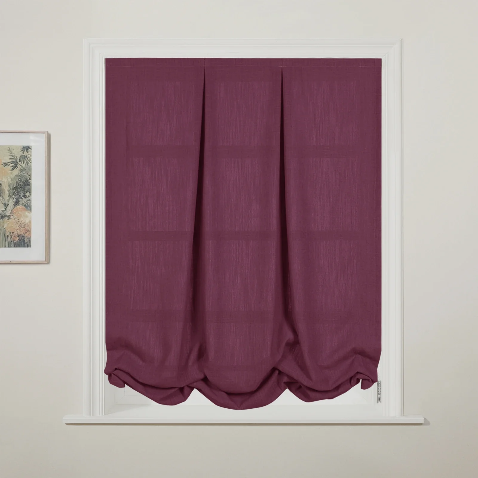 Liz Linen Pleated Balloon Shade Cord Lift - Image 125