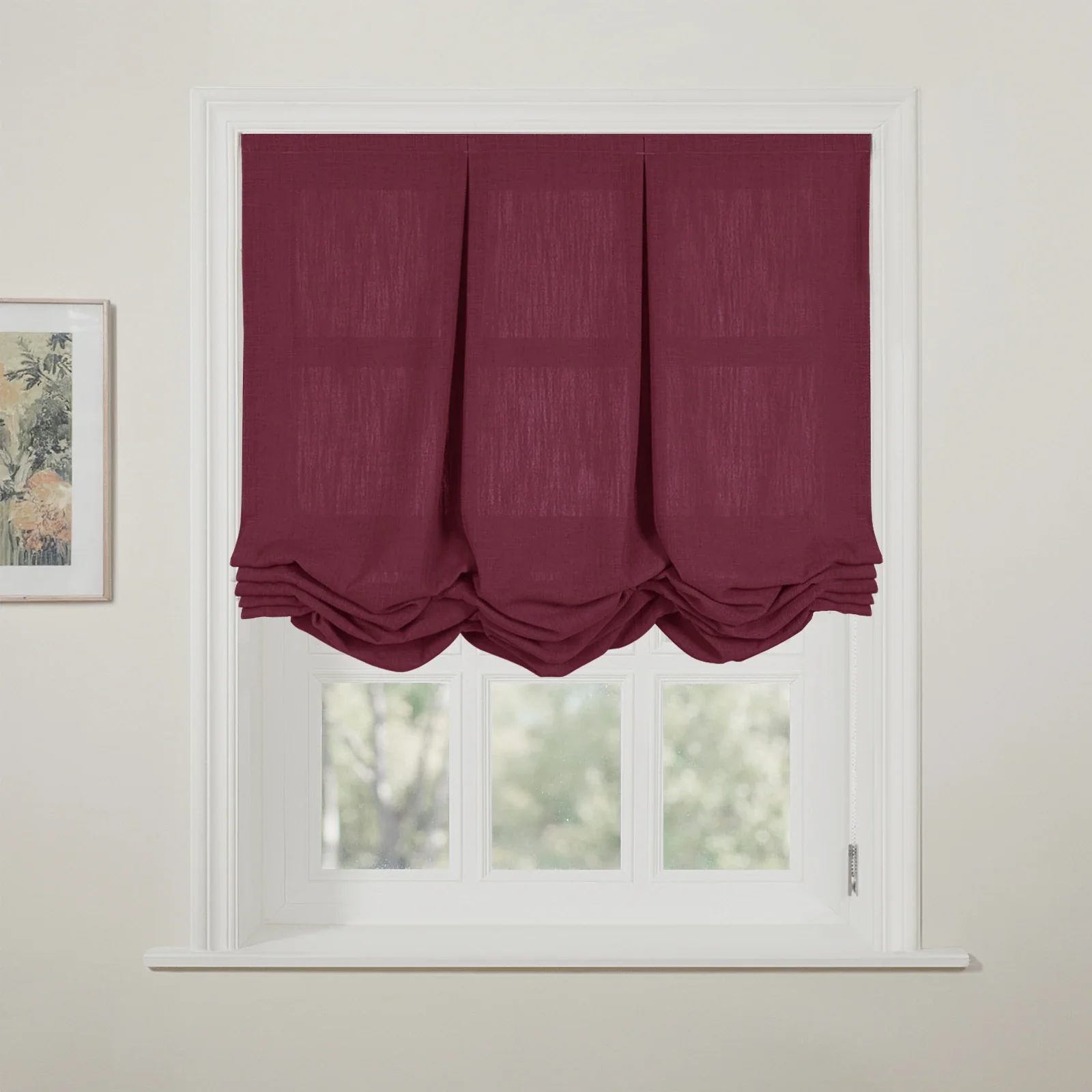 Liz Linen Pleated Balloon Shade Cord Lift - Image 128
