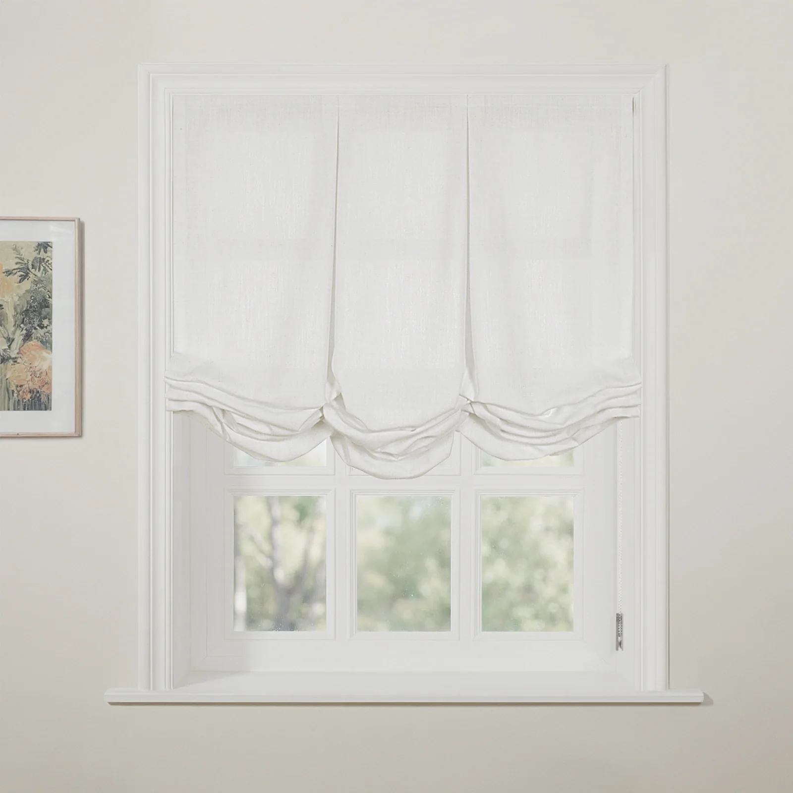 Liz Linen Pleated Balloon Shade Cord Lift - Image 14