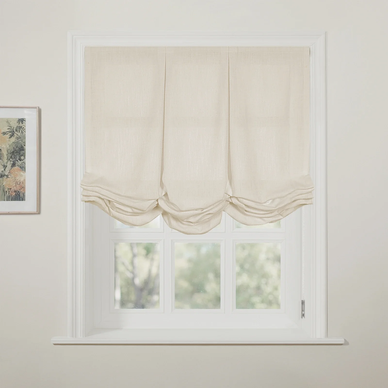 Liz Linen Pleated Balloon Shade Cord Lift - Image 20