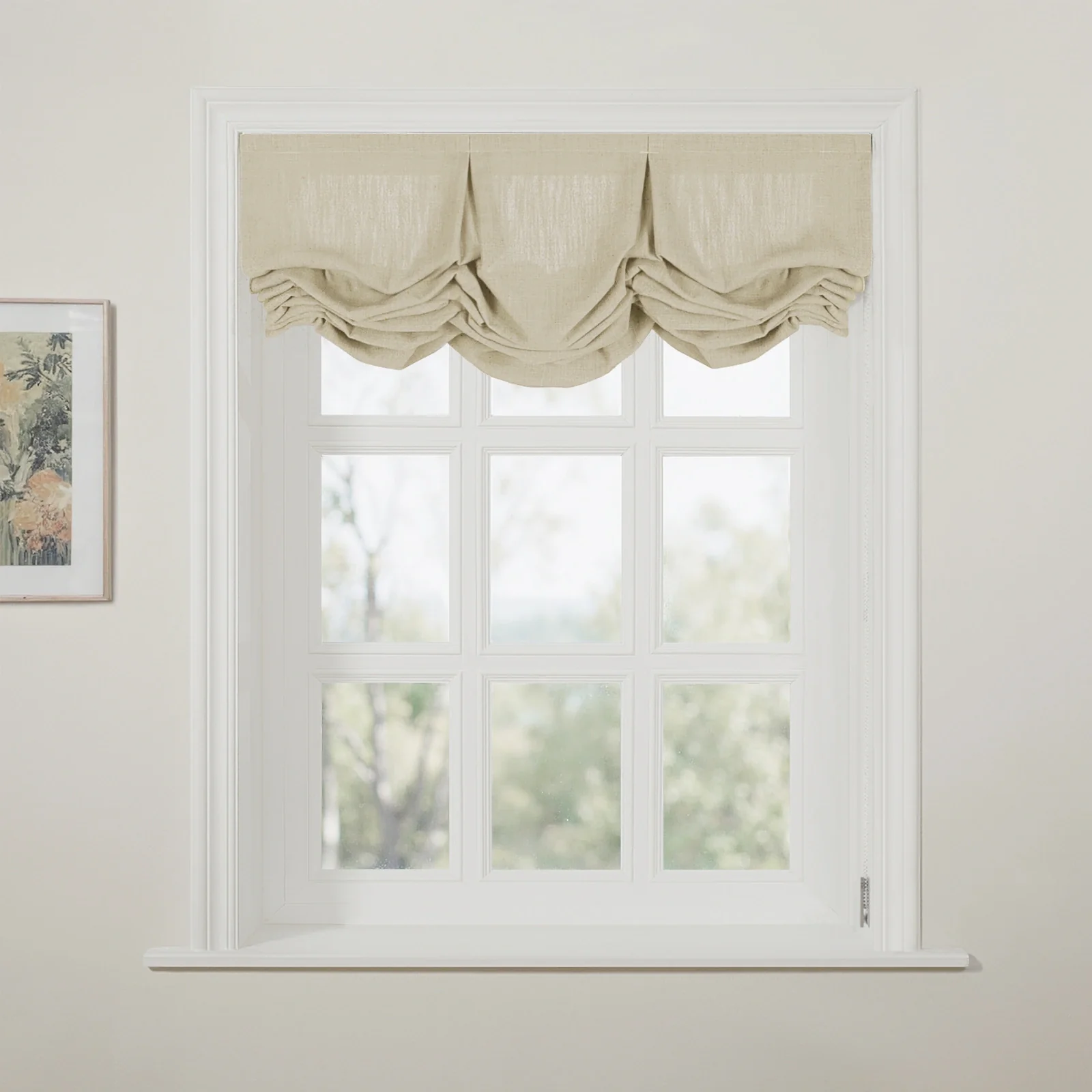 Liz Linen Pleated Balloon Shade Cord Lift - Image 28