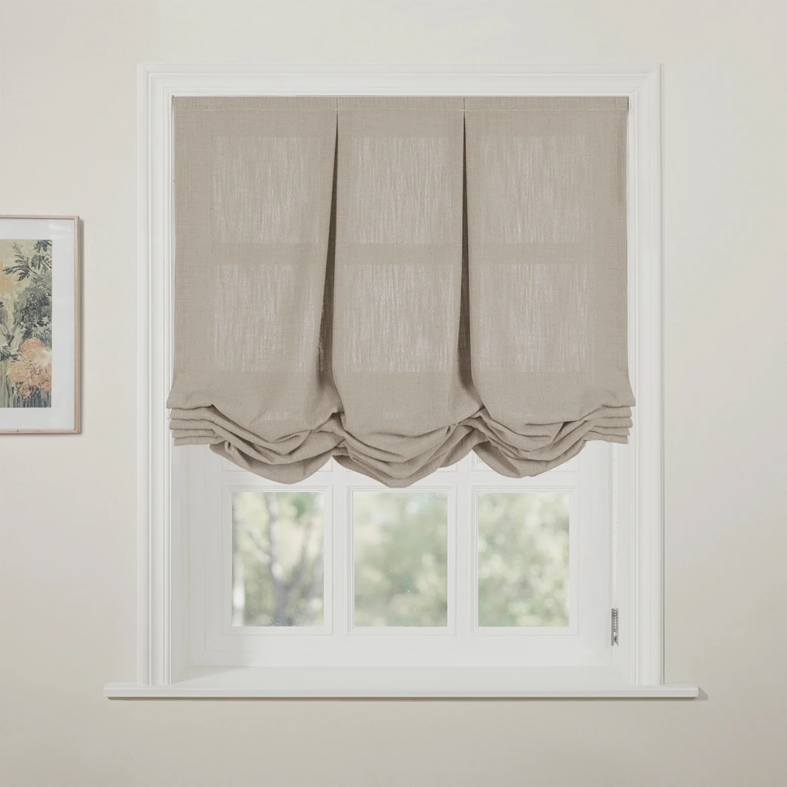 Liz Linen Pleated Balloon Shade Cord Lift - Image 32