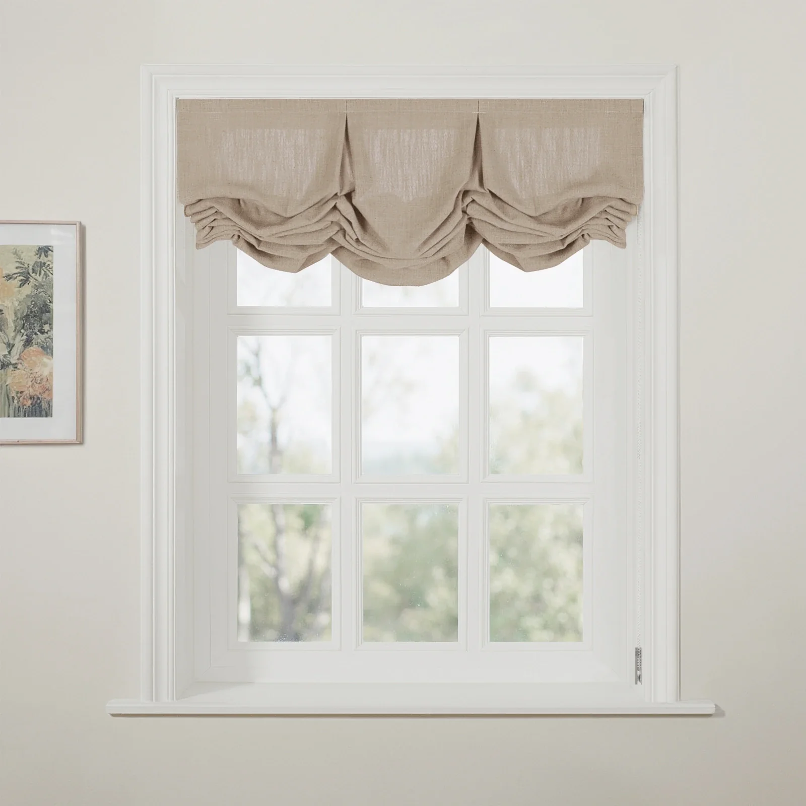 Liz Linen Pleated Balloon Shade Cord Lift - Image 40