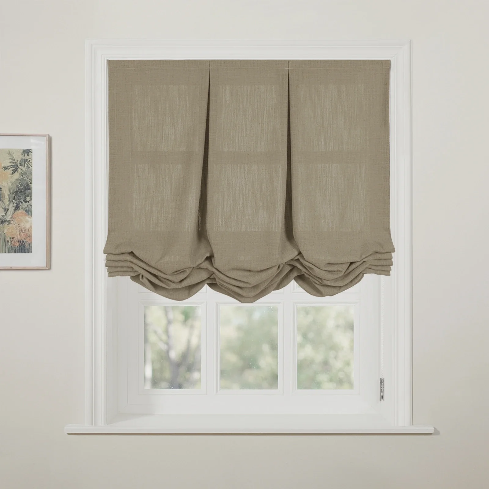 Liz Linen Pleated Balloon Shade Cord Lift - Image 44