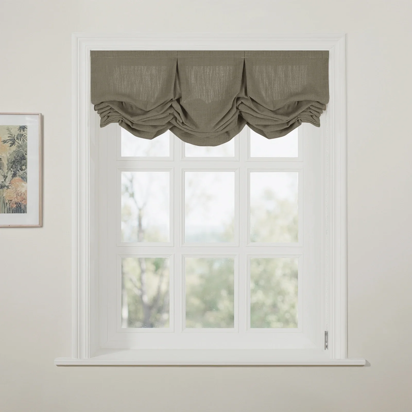 Liz Linen Pleated Balloon Shade Cord Lift - Image 52