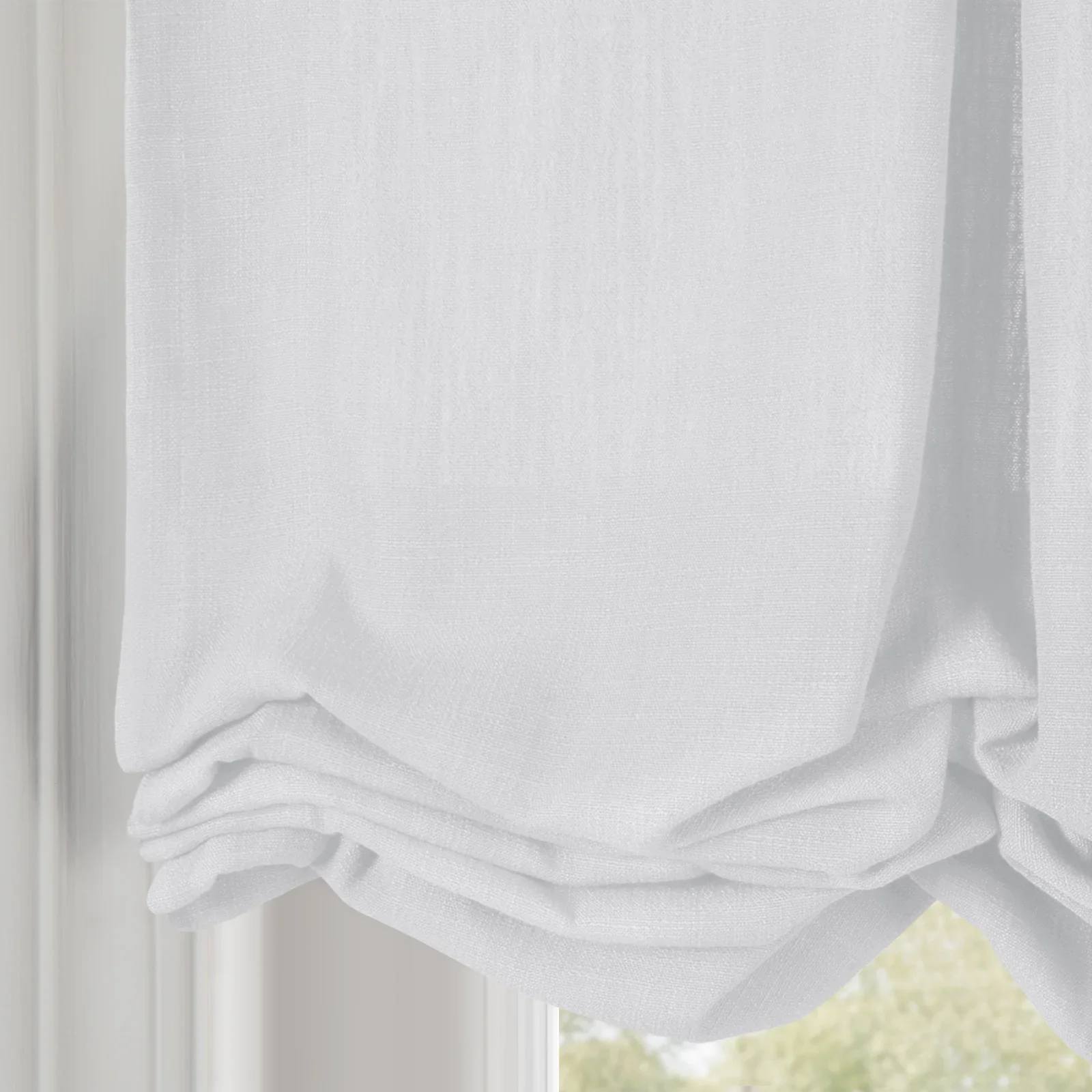 Liz Linen Pleated Balloon Shade Cord Lift - Image 6