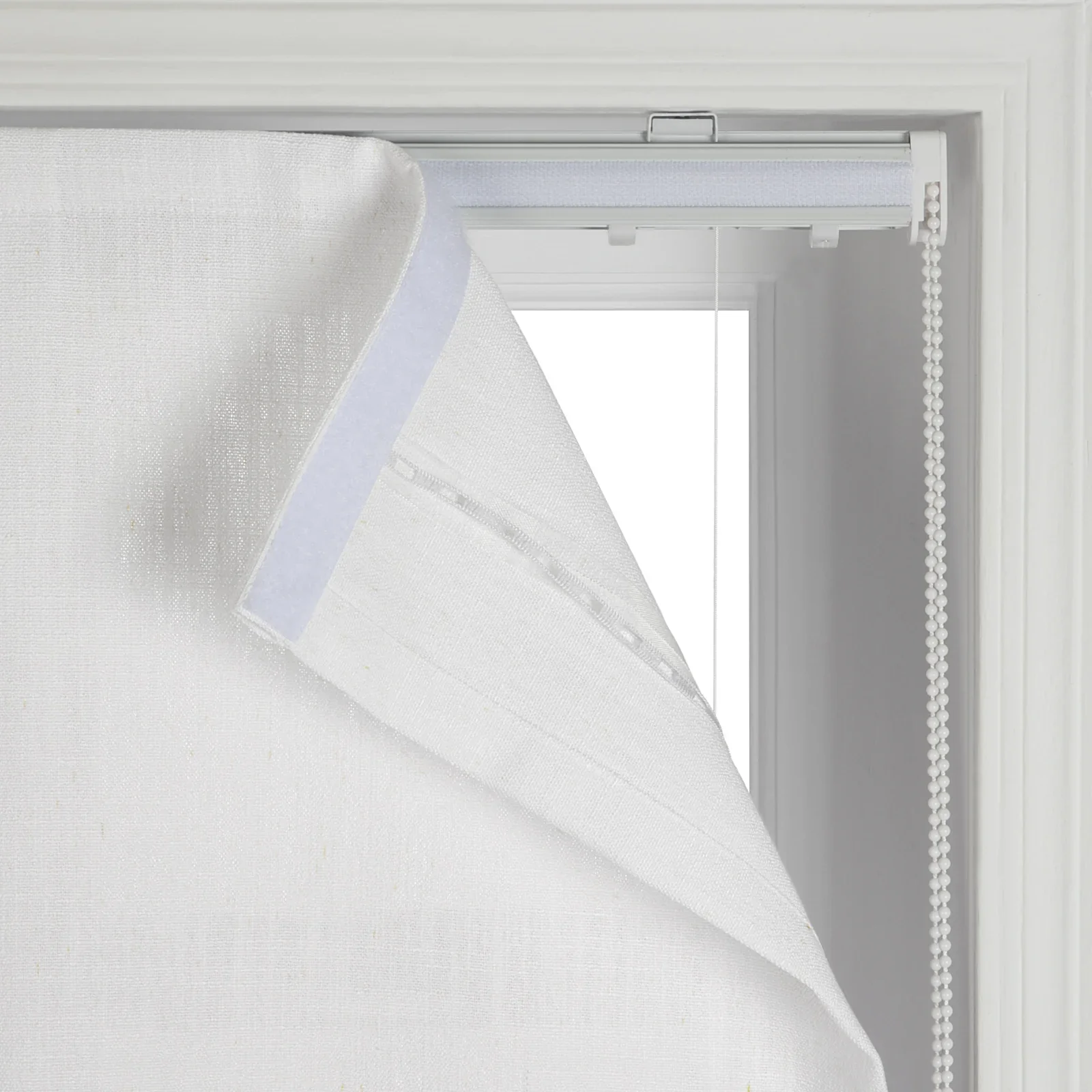 Liz Linen Pleated Balloon Shade Cord Lift - Image 9