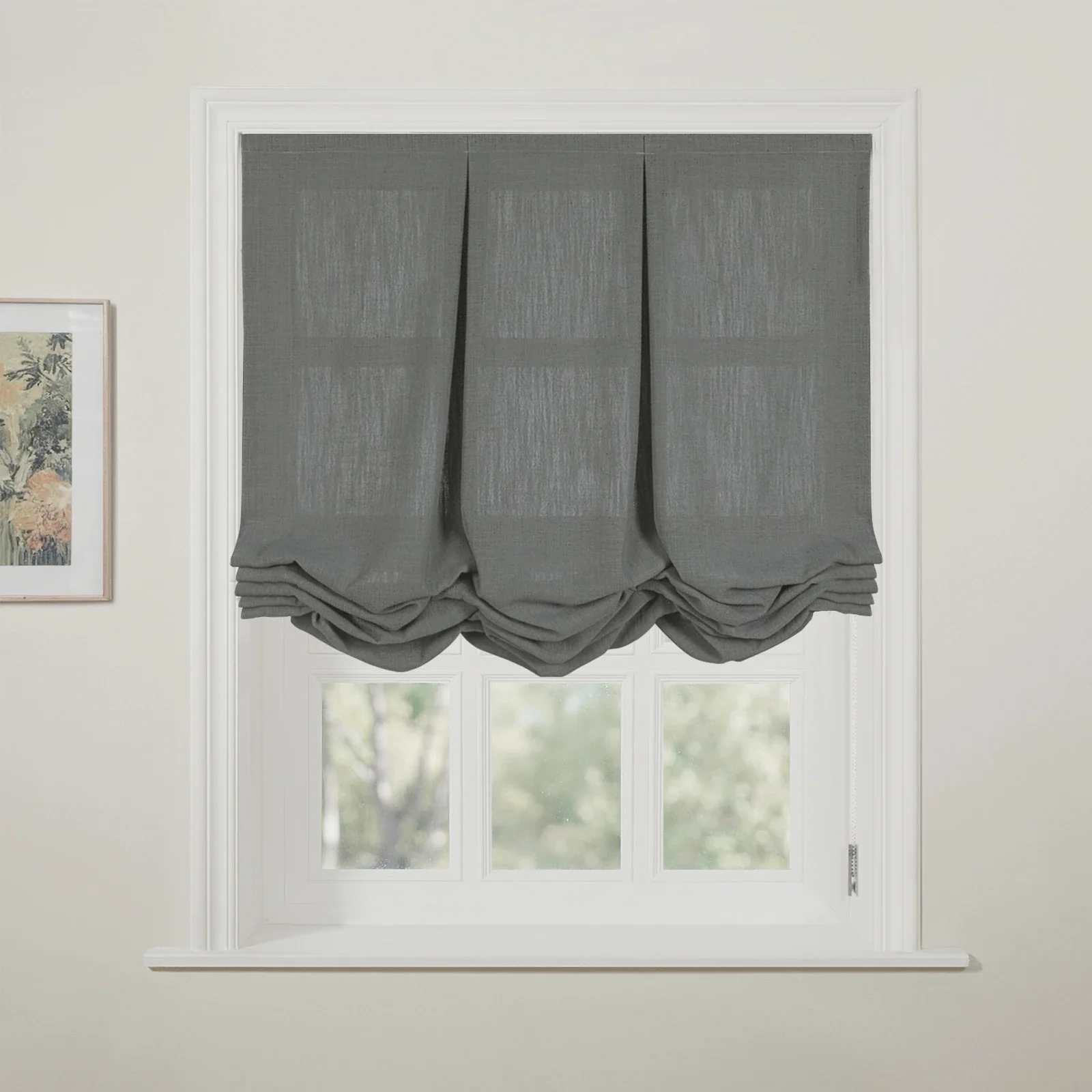 Liz Linen Pleated Balloon Shade Cord Lift - Image 92