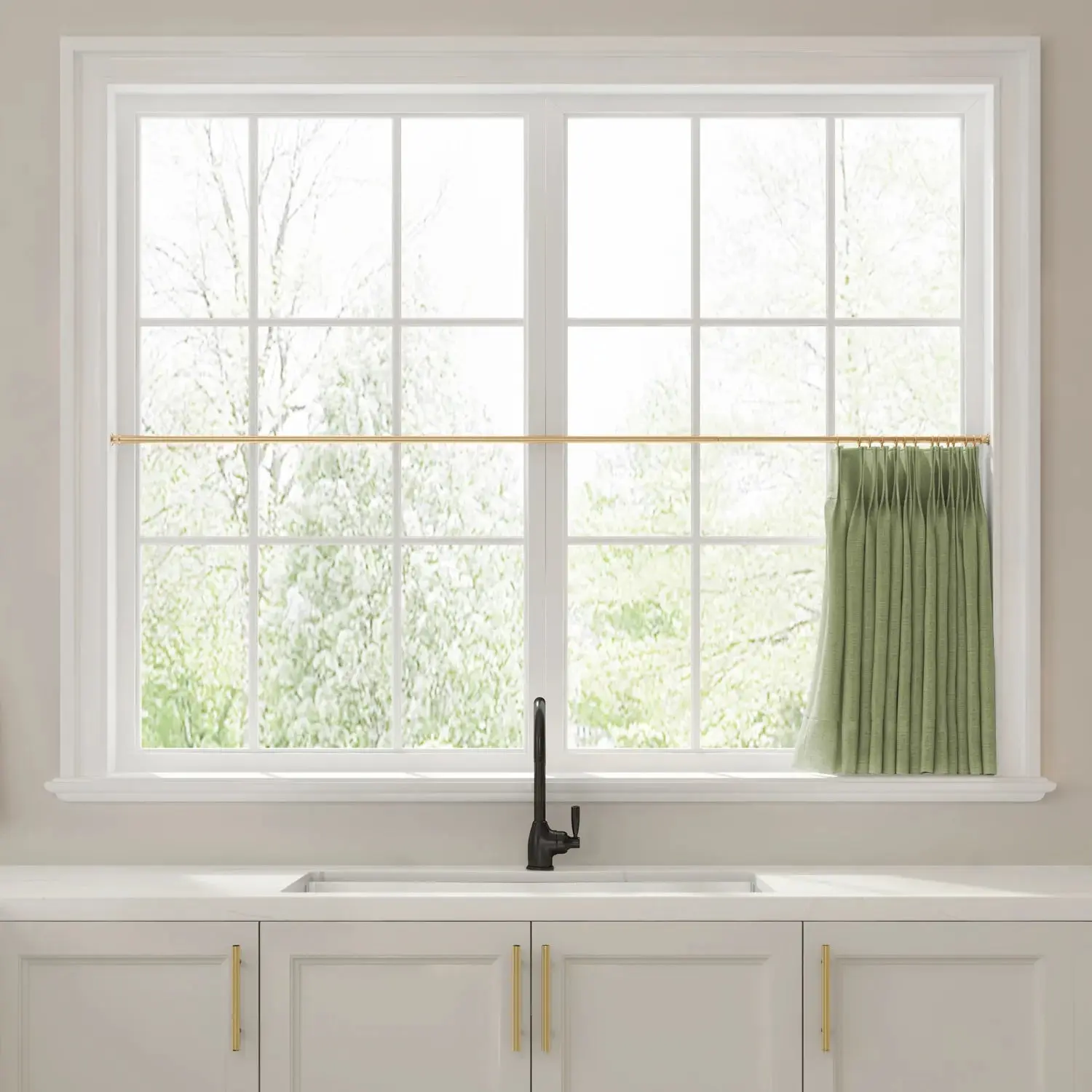 Liz Linen Pleated Cafe Curtains - Image 54