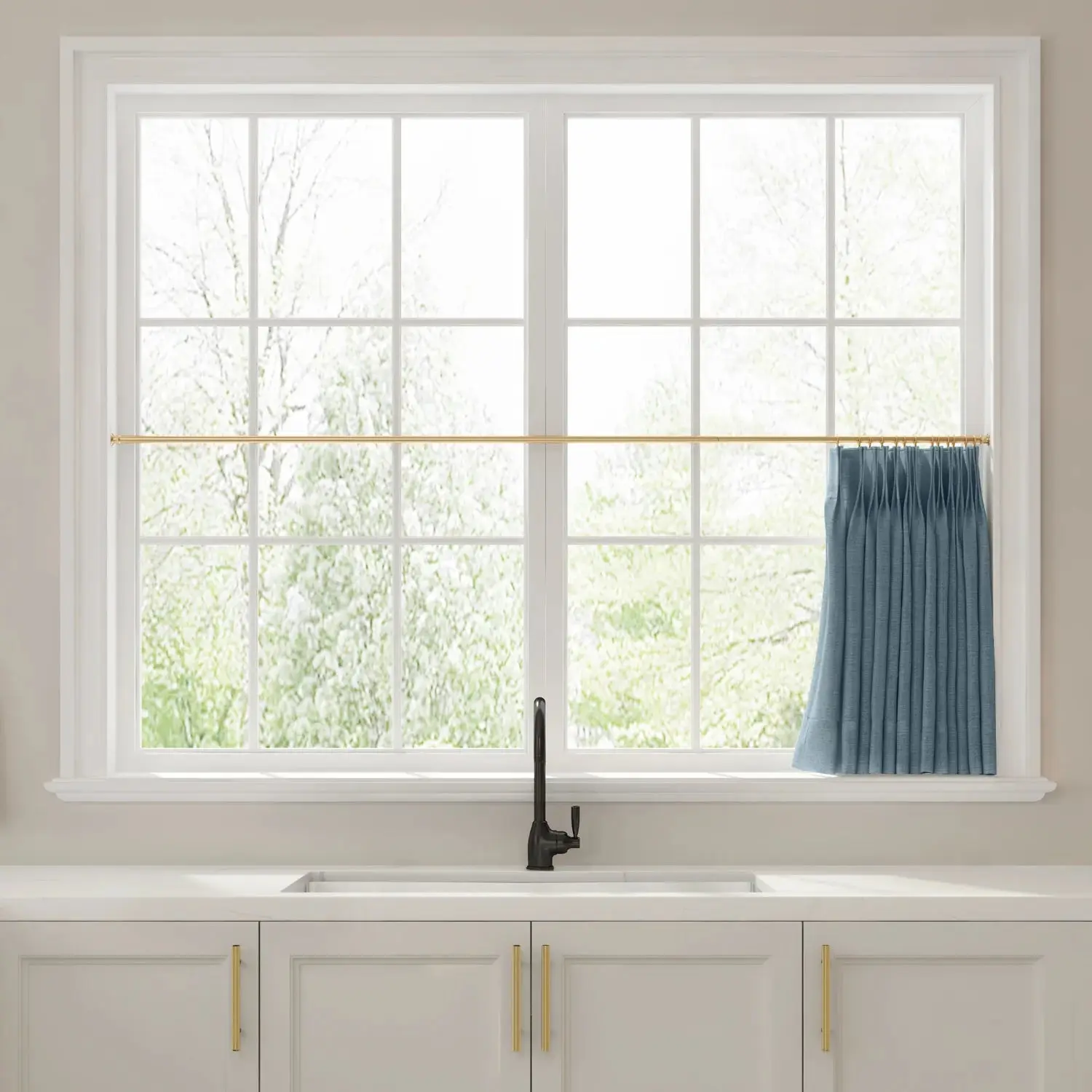 Liz Linen Pleated Cafe Curtains - Image 58