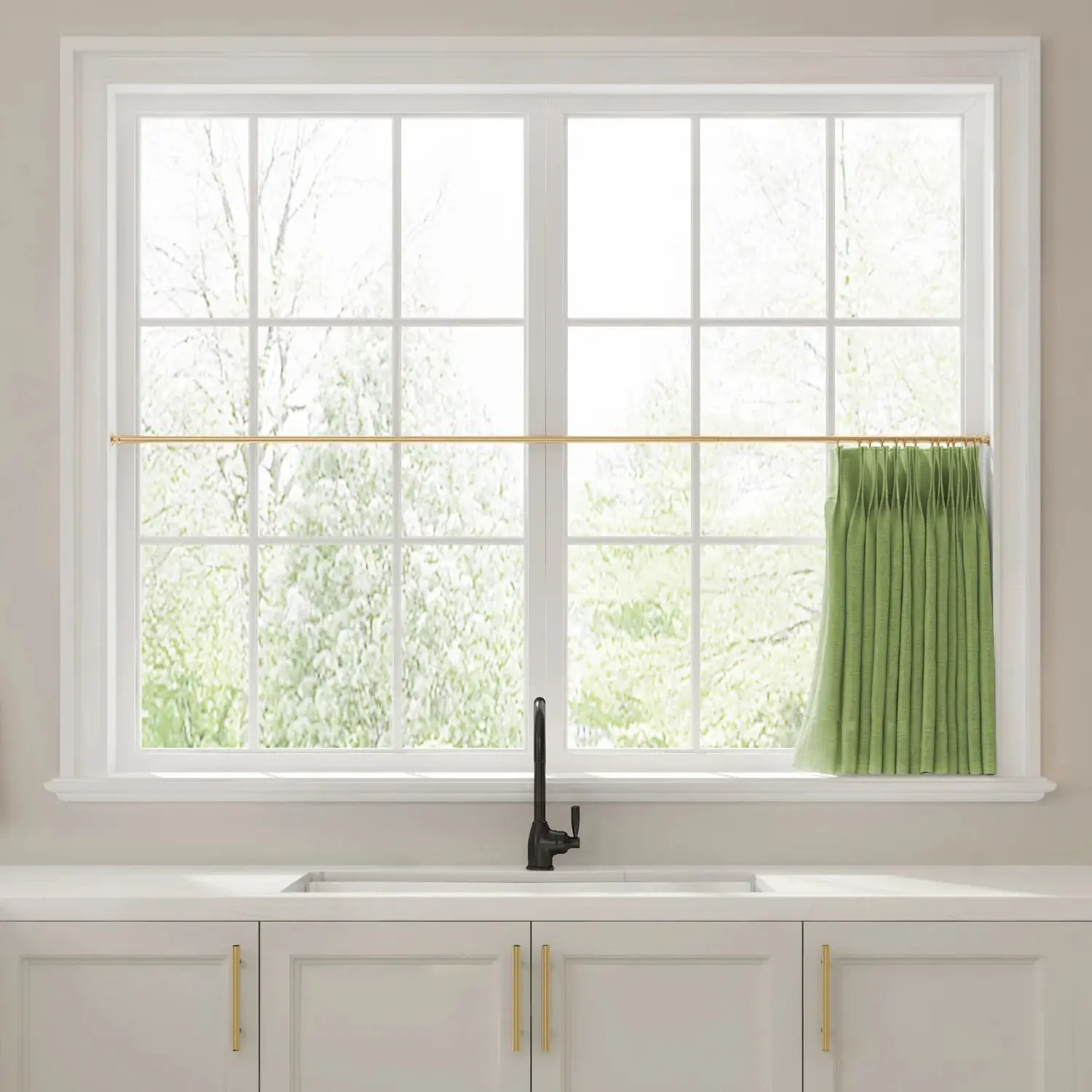 Liz Linen Pleated Cafe Curtains - Image 70