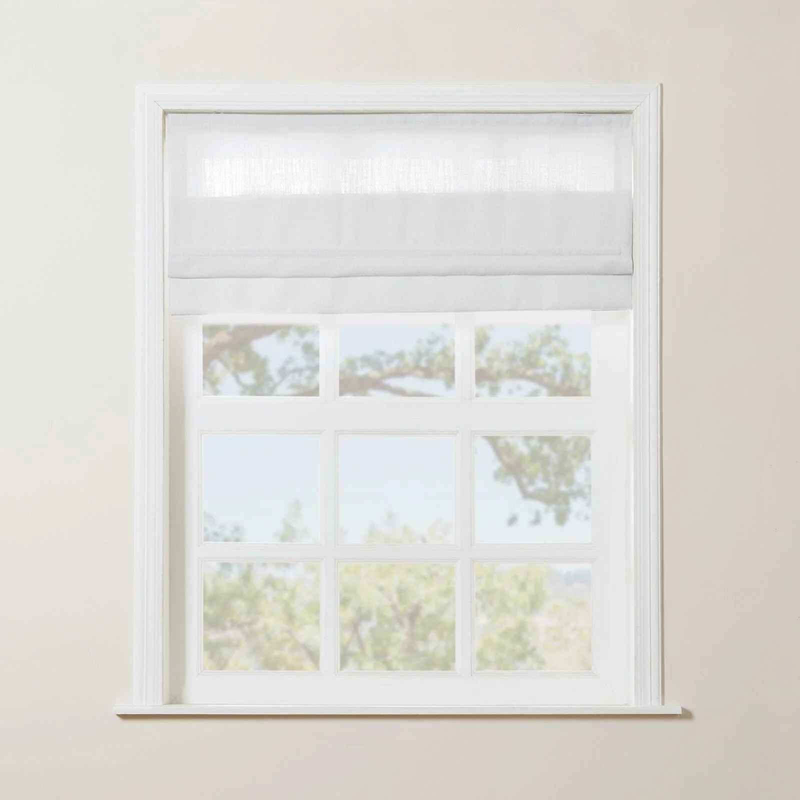TWOPAGES Liz™ Linen Roman Shade Cordless Plus Size - Image 23