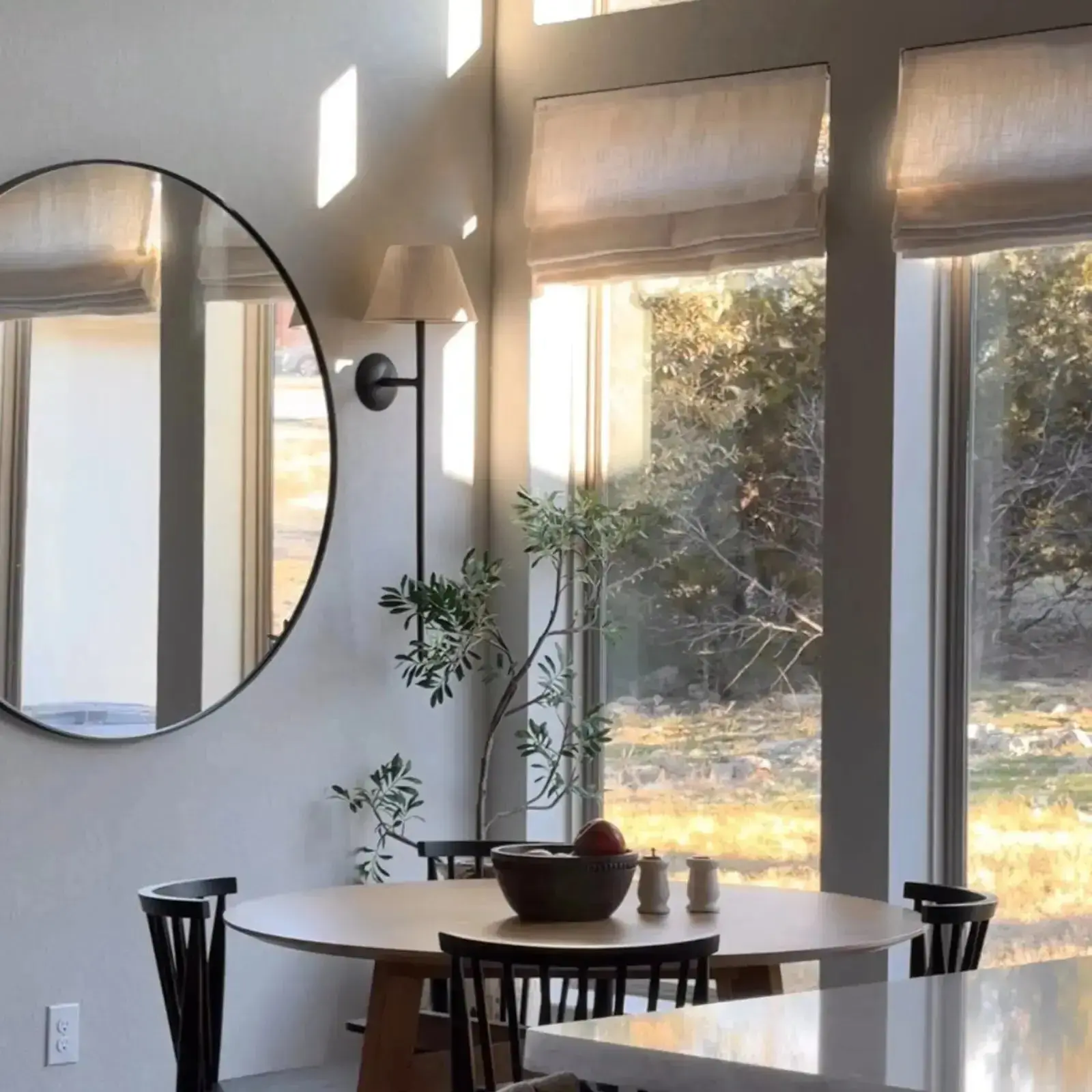 Liz Linen Window Roman Shades Loop Cord Lift - Image 5