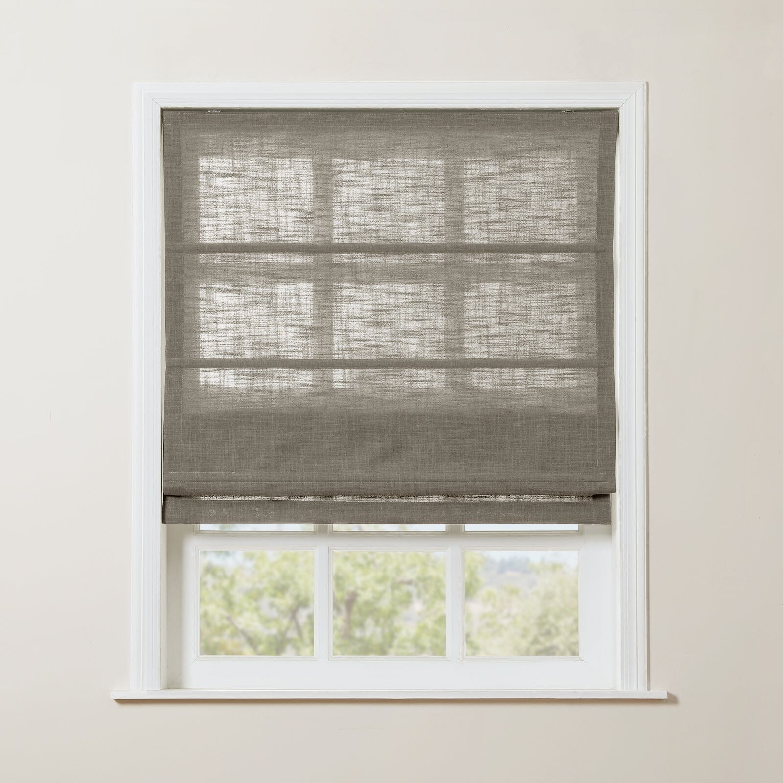 TWOPAGES Liz™ Linen Roman Shade Cordless Plus Size - Image 31