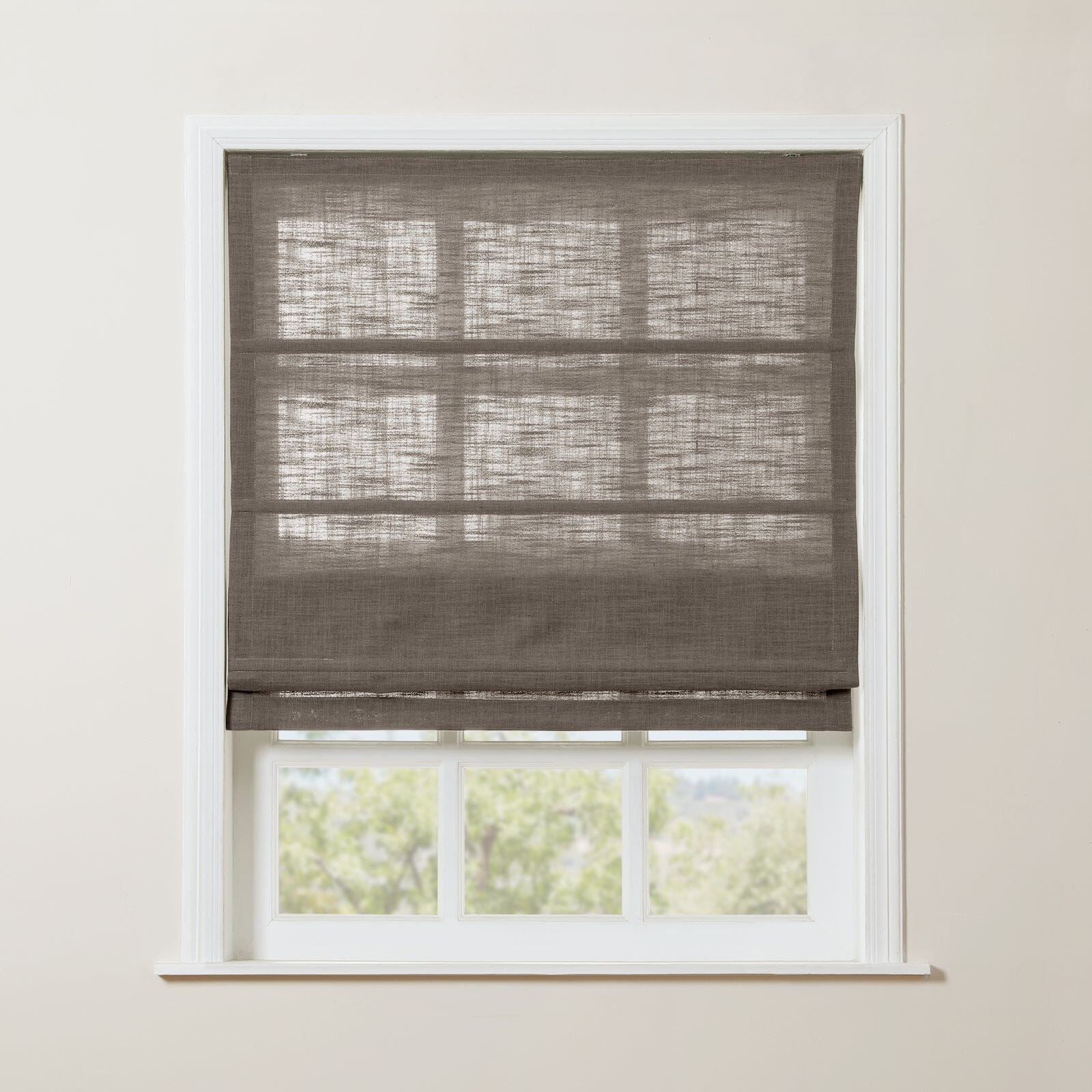 TWOPAGES Liz™ Linen Roman Shade Cordless Plus Size - Image 32