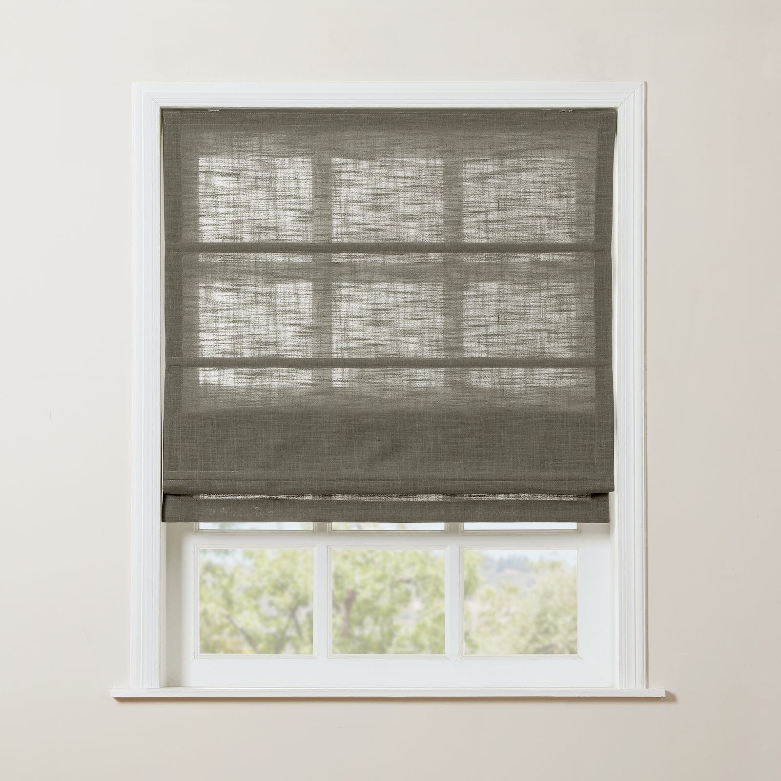 TWOPAGES Liz™ Linen Roman Shade Cordless Plus Size - Image 33