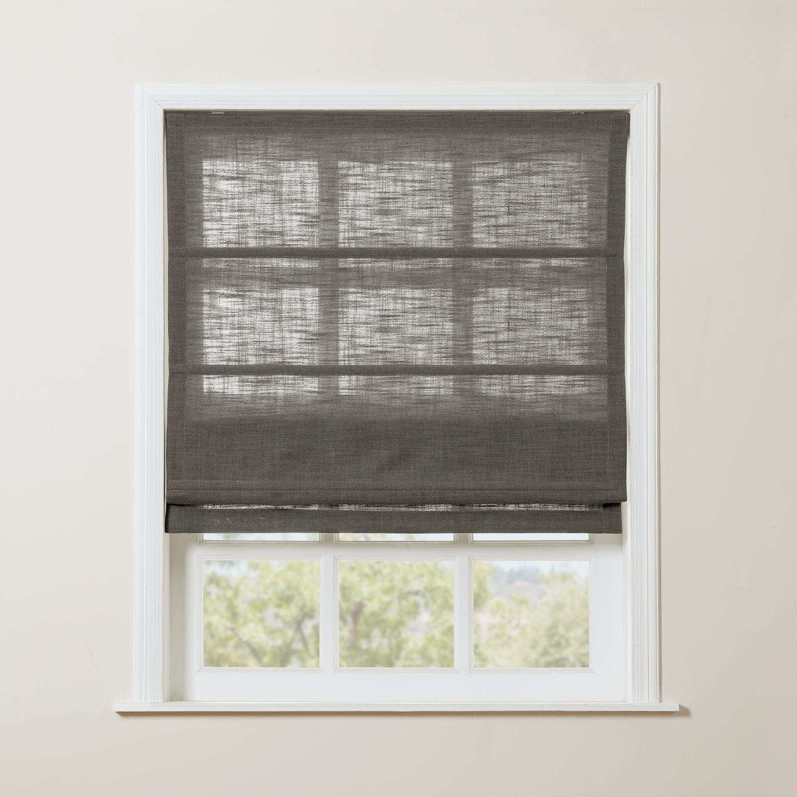 TWOPAGES Liz™ Linen Roman Shade Cordless Plus Size - Image 37