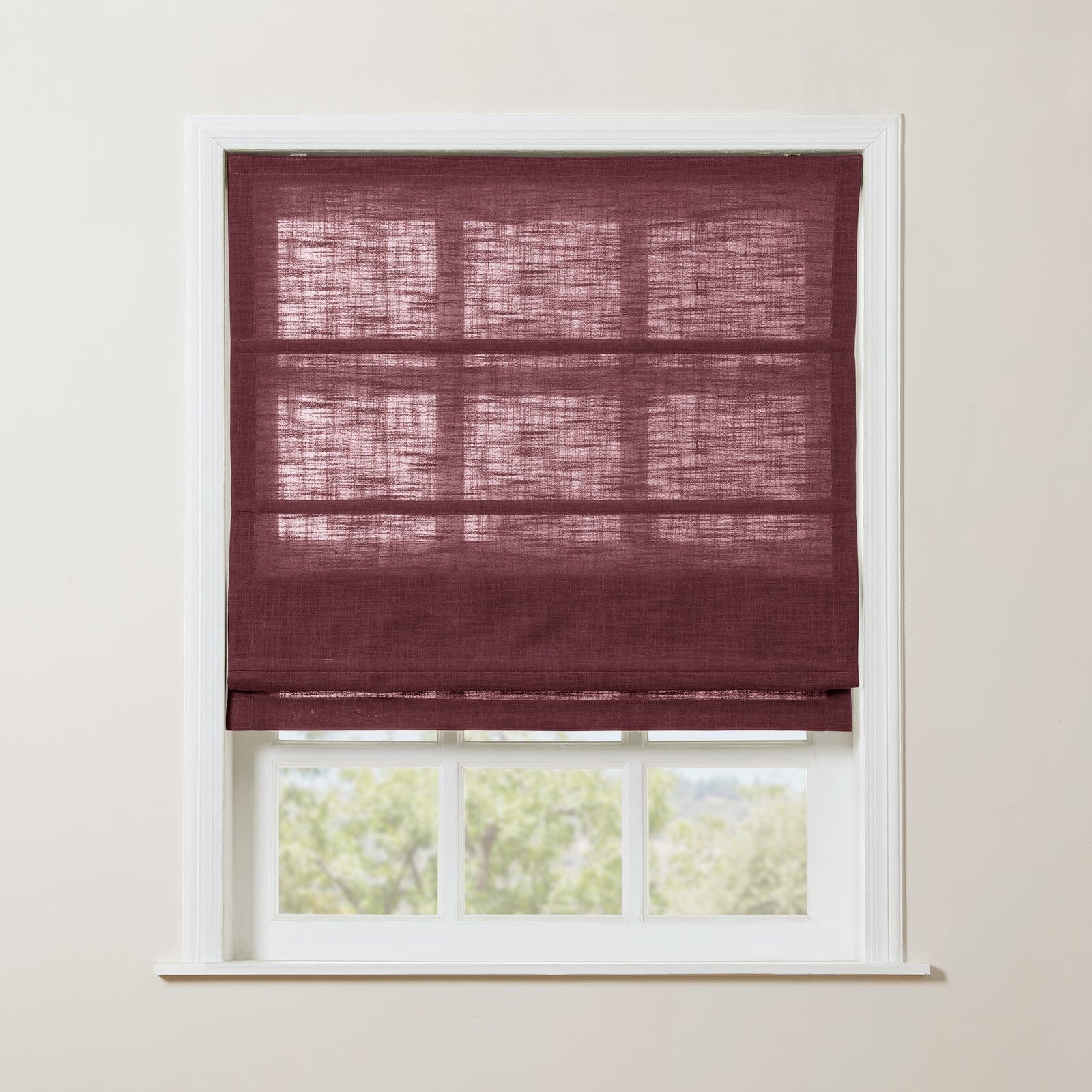TWOPAGES Liz™ Linen Roman Shade Cordless Plus Size - Image 46