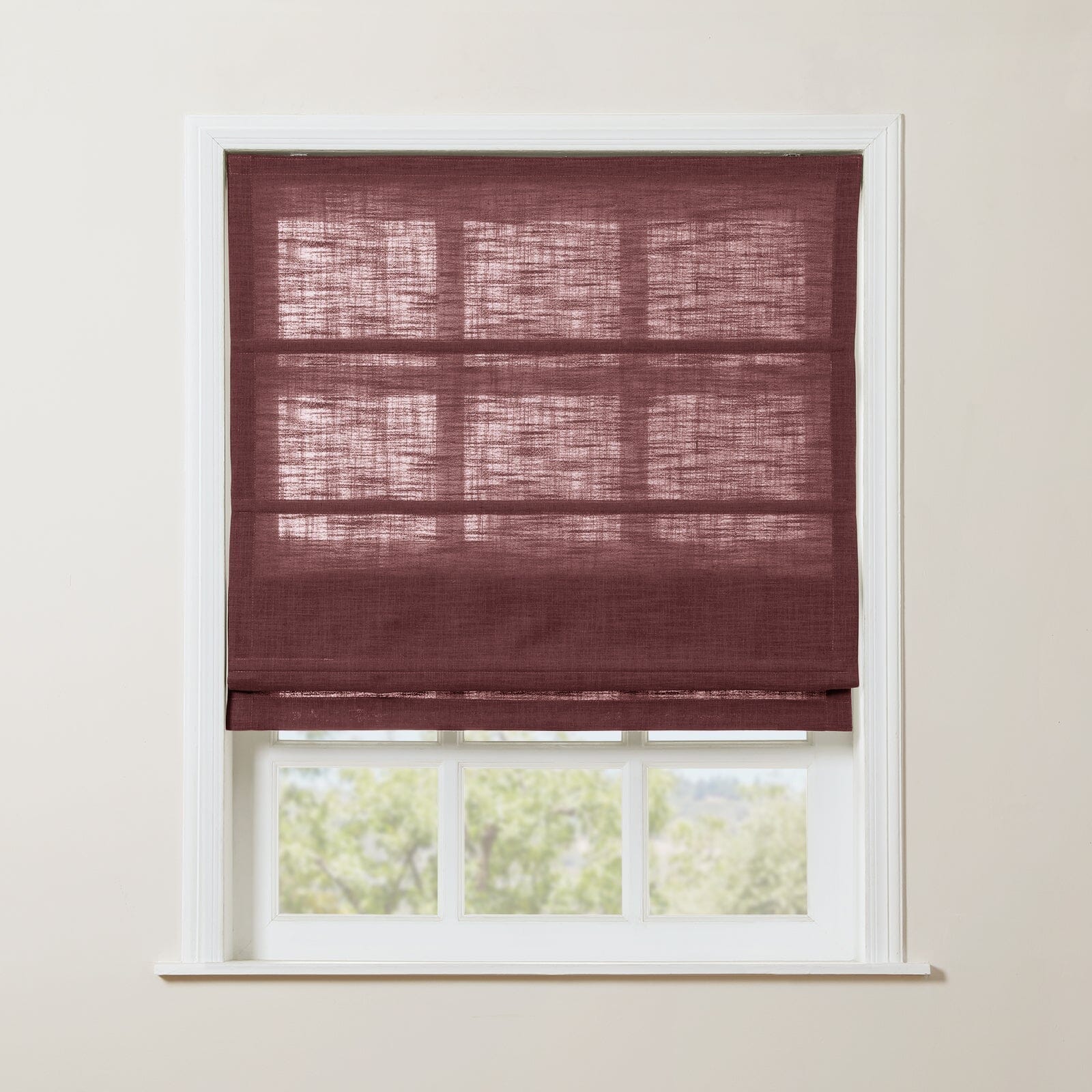 TWOPAGES Liz™ Linen Roman Shade Cordless Plus Size - Image 47