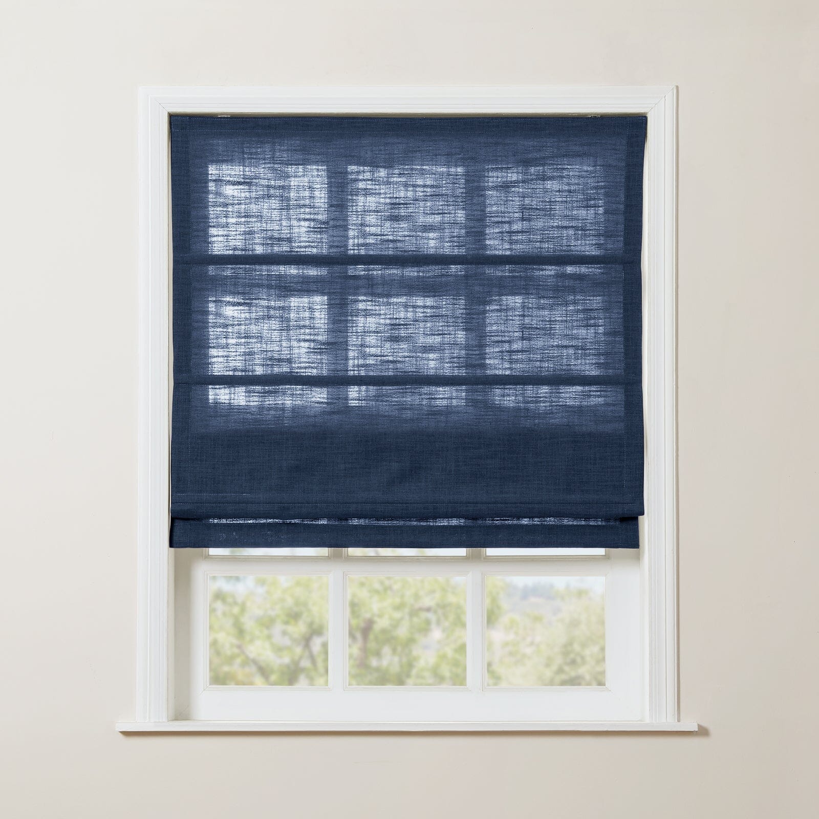 TWOPAGES Liz™ Linen Roman Shade Cordless Plus Size - Image 59