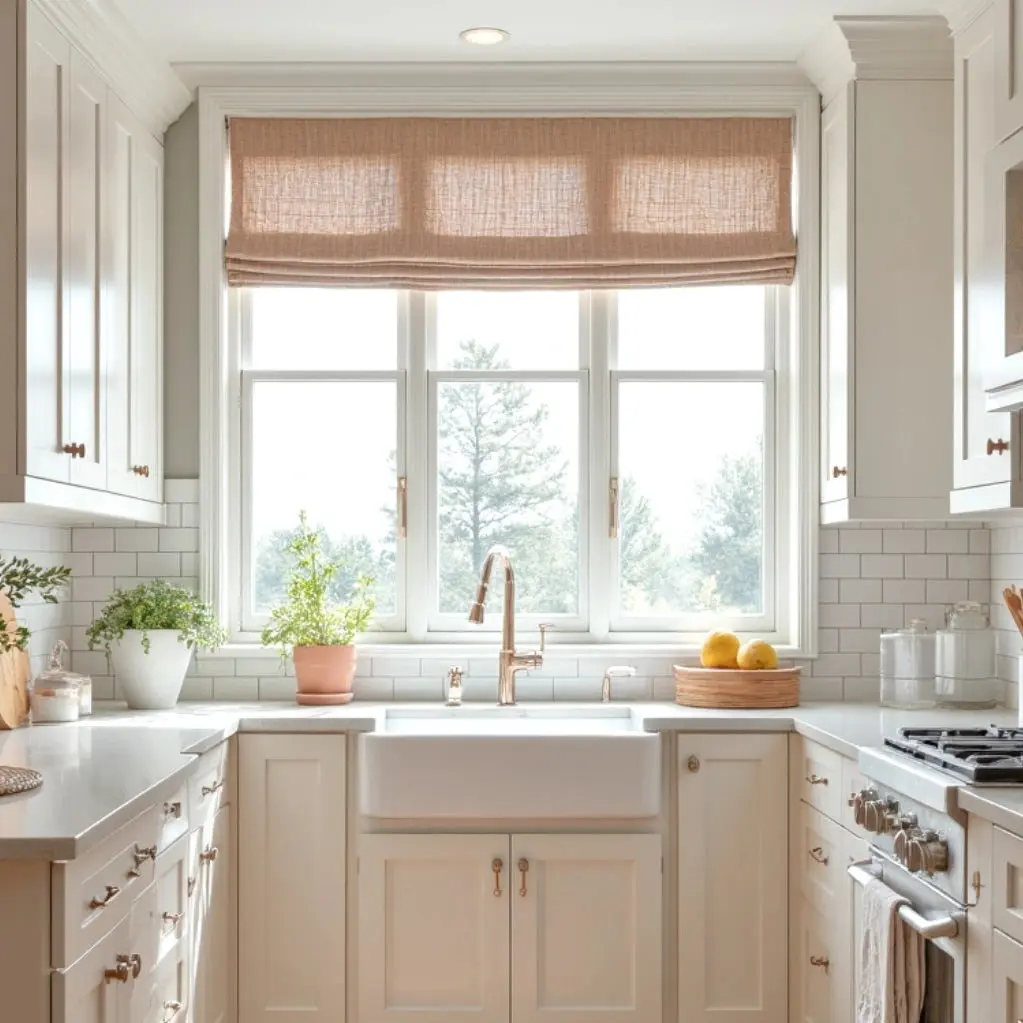Liz Linen Window Roman Shades Loop Cord Lift - Image 12