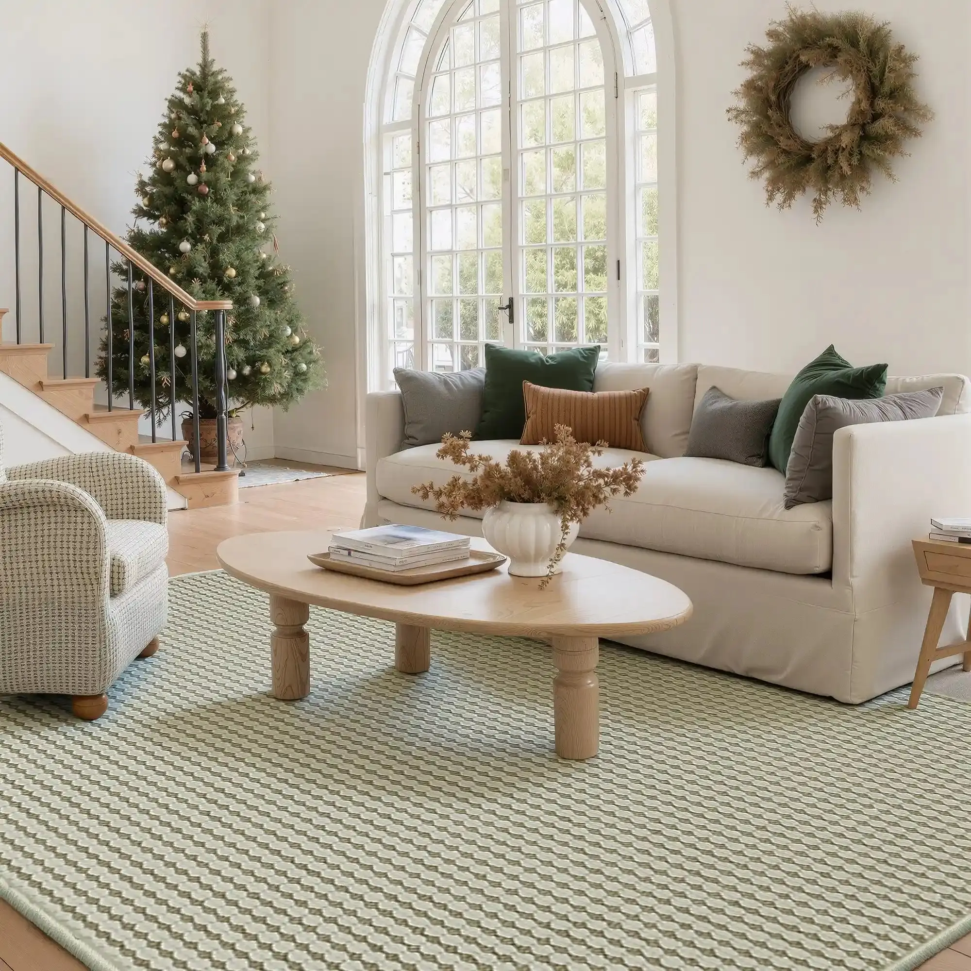 Lucia Textured Striped Wool Rug - Image 2
