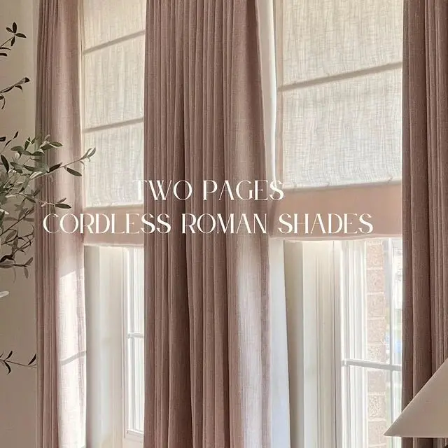 Liz Linen Roman Shade Cordless - Image 42