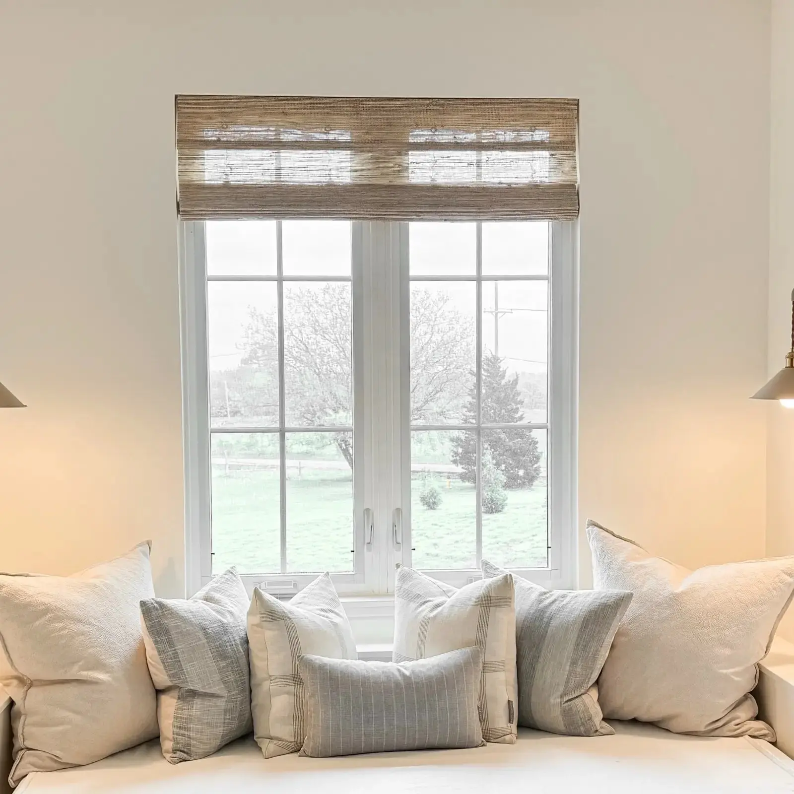 Lay Natural Ramie Bamboo Woven Shade - Beige - Image 20