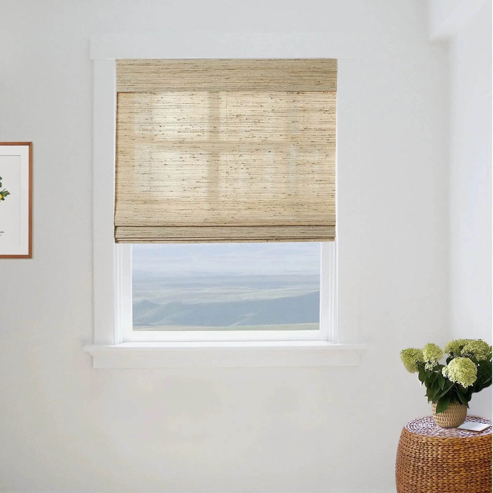 Lay Natural Ramie Bamboo Woven Shade - Beige - Image 26