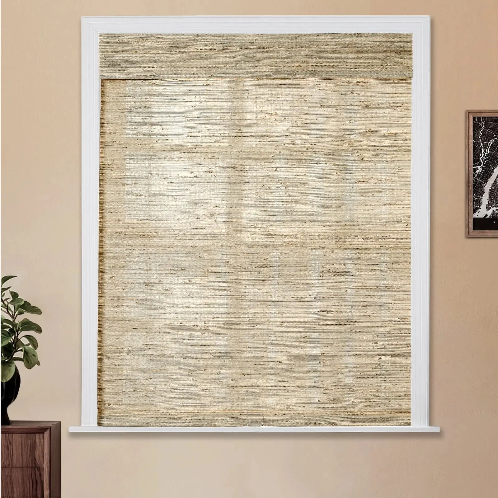 Lay Natural Ramie Bamboo Woven Shade - Beige - Image 29