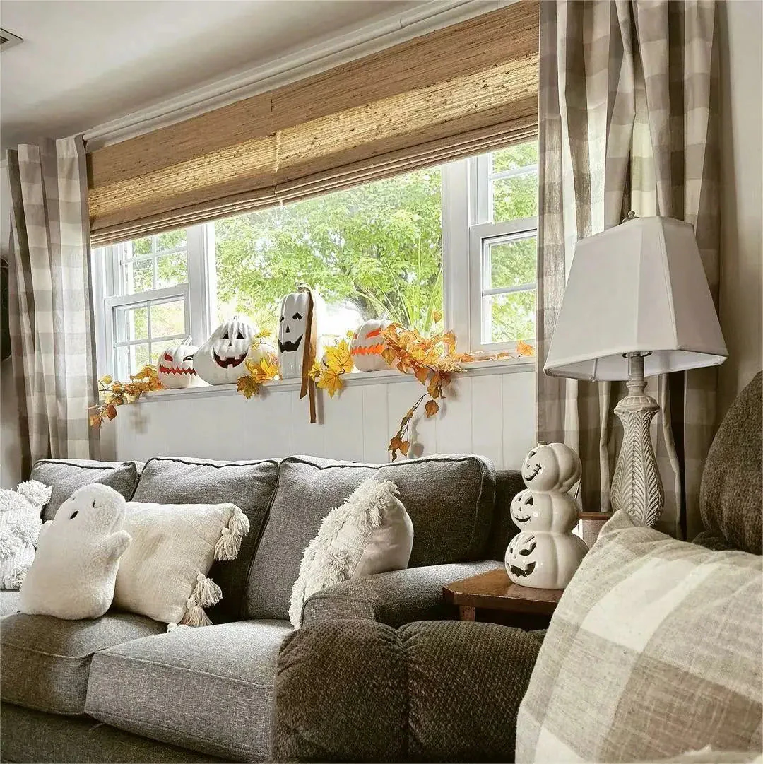 Lay Natural Ramie Bamboo Woven Shade - Beige - Image 8