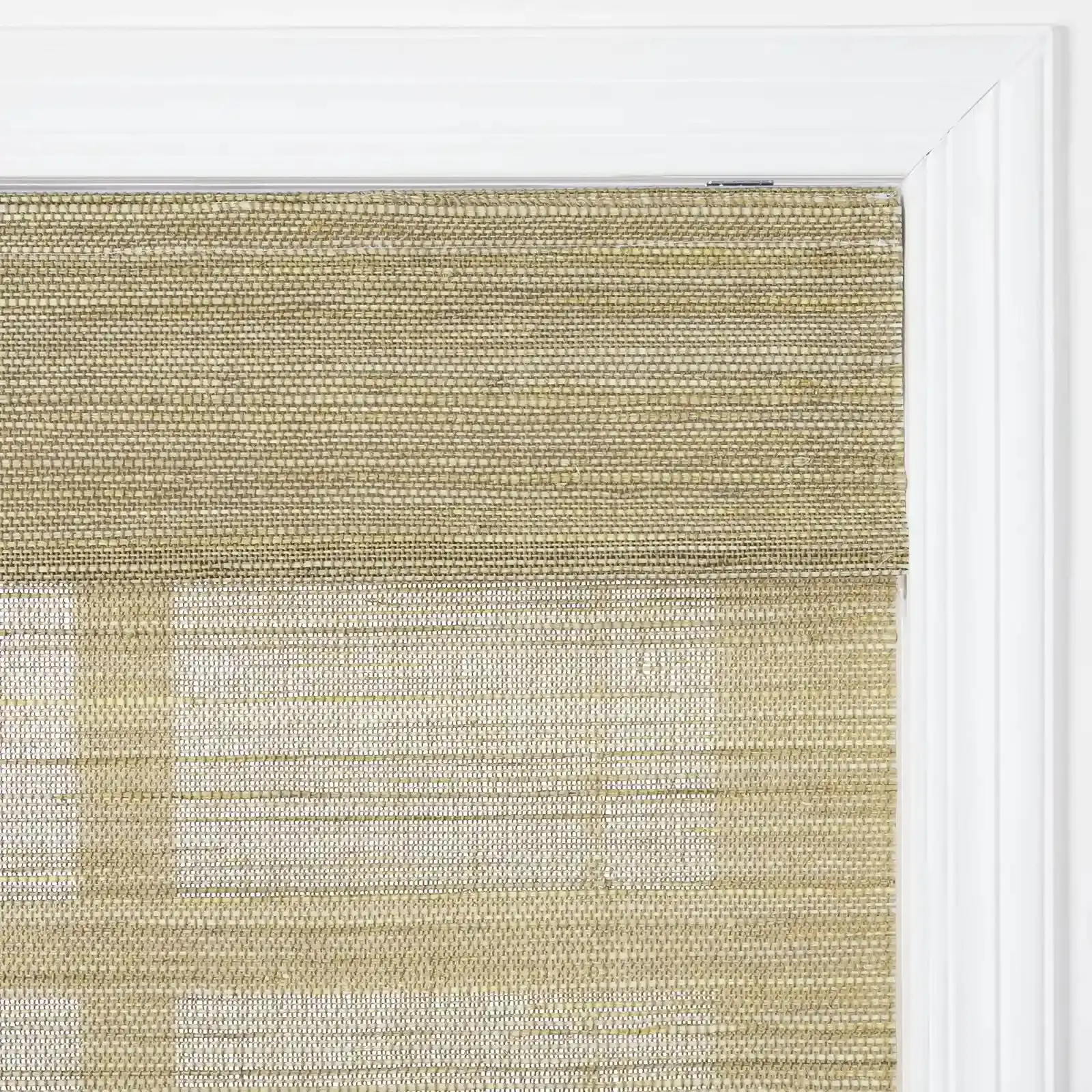 Lay Natural Ramie Top Down Bottom Up Woven Wood Shade Cordless - Coconut - Image 2