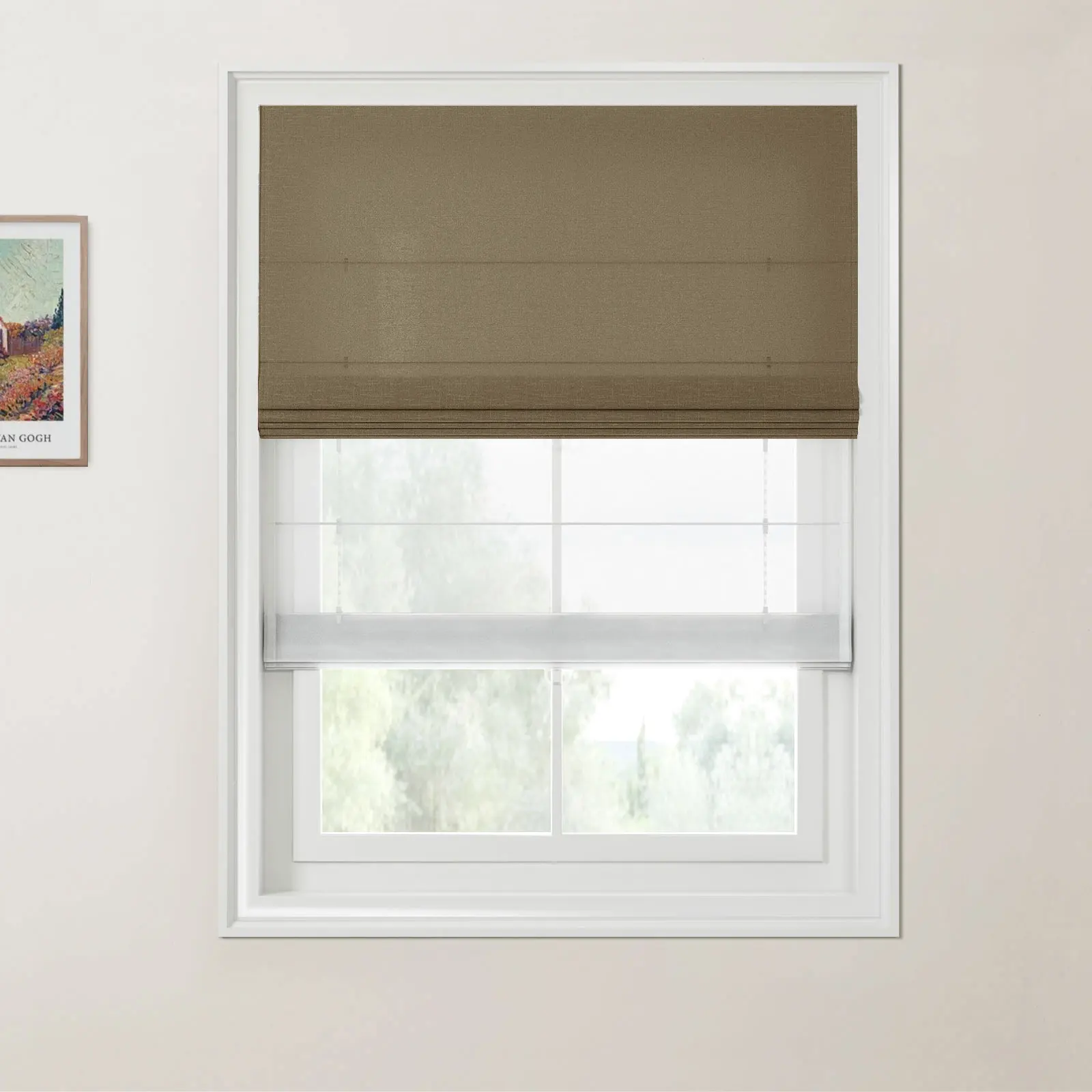 Patti Linen Day Night Roman Shade Cordless - Image 17